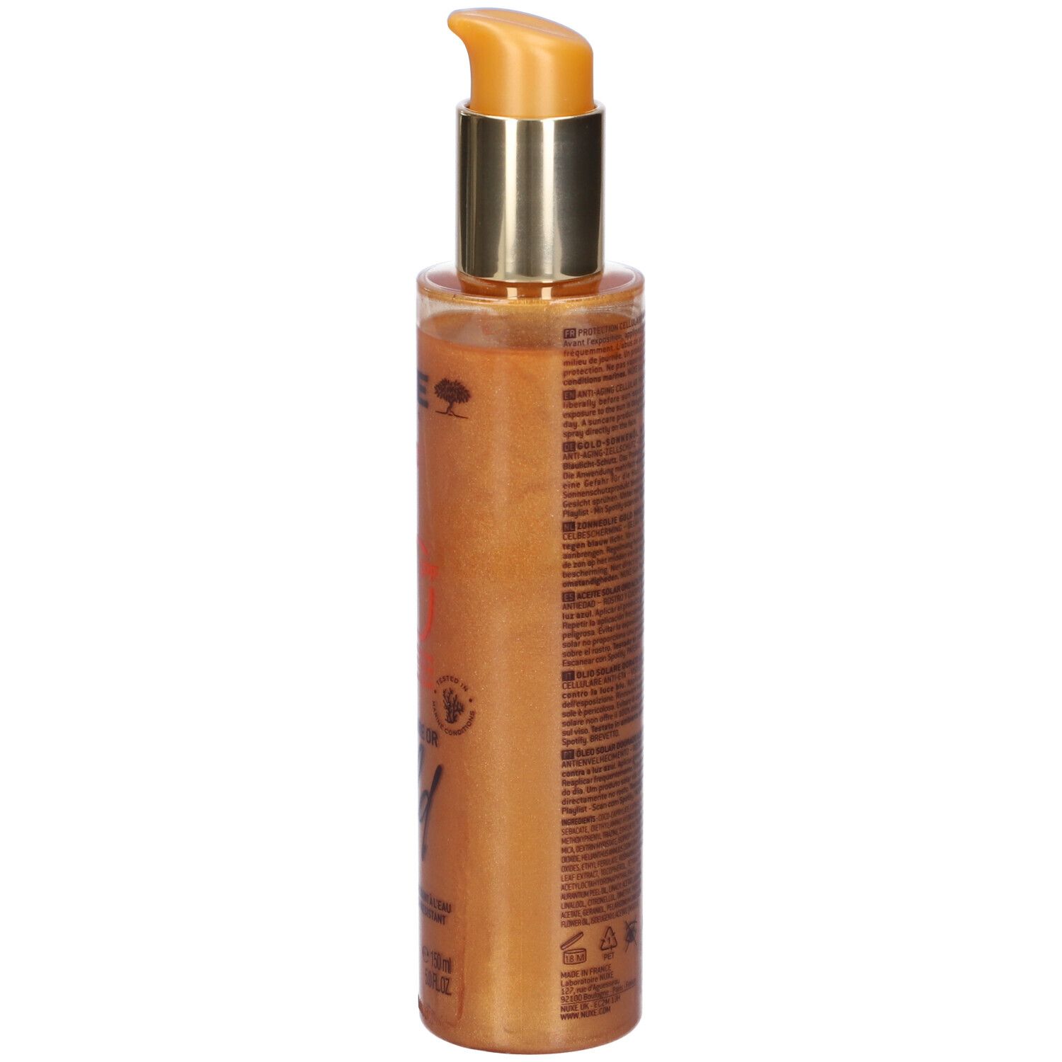 NUXE SUN Olio Solare Dorato Alta Protezione SPF50