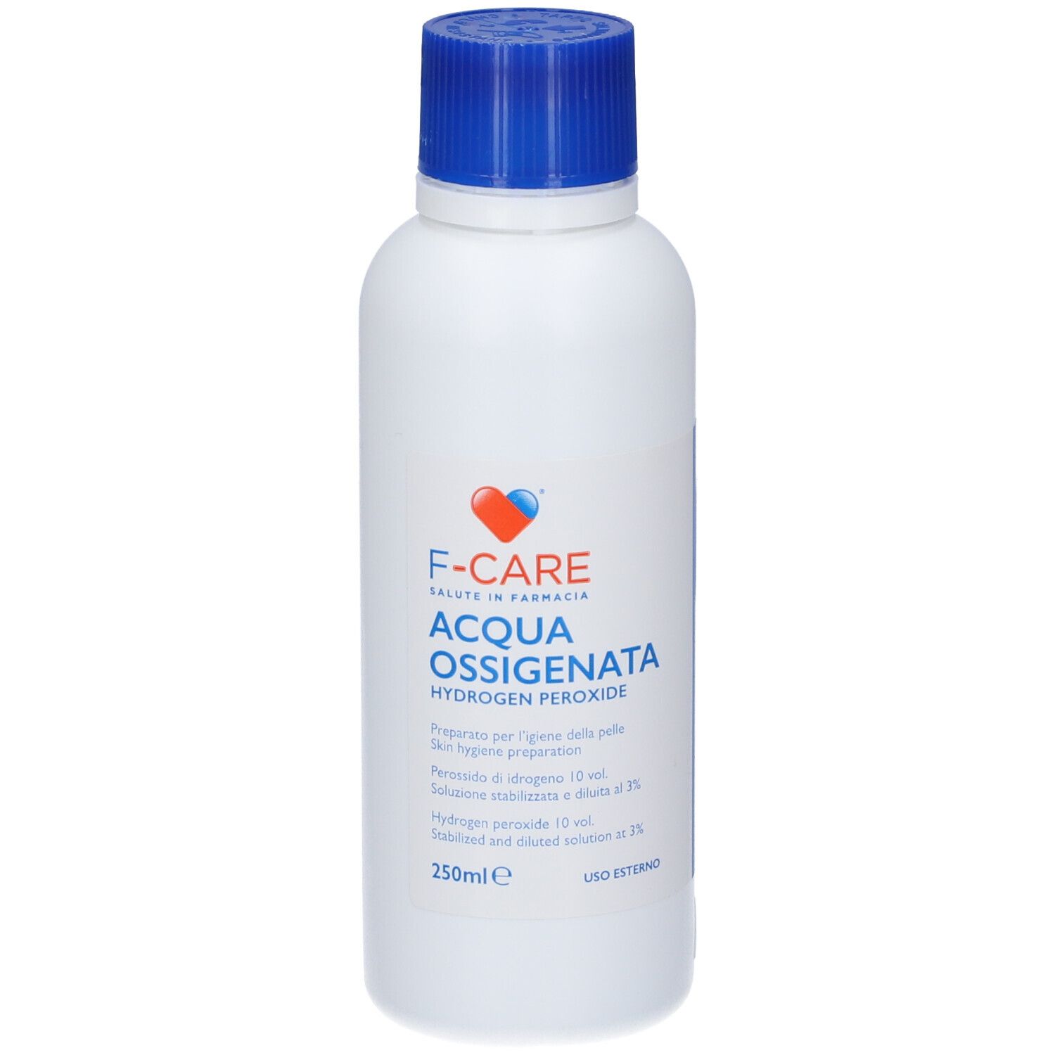 Flacone di acqua ossigenata, 250 ml.