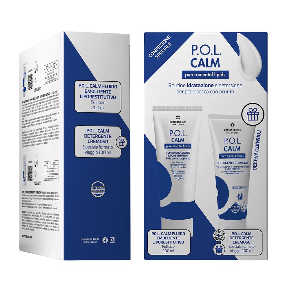 Pol Calm Fluido Emolliente Liporestitutivo + Detergente Cremoso