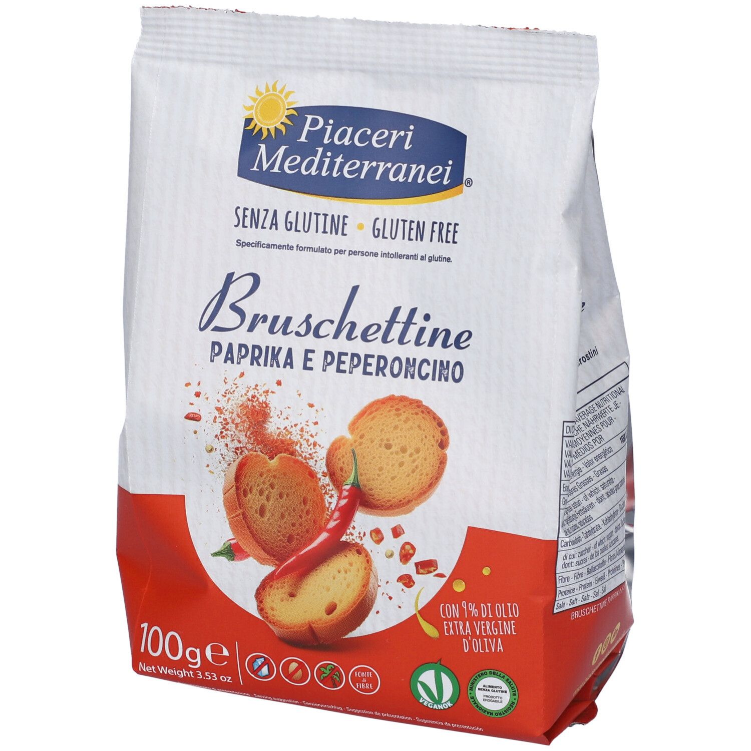 Piaceri Mediterranei Bruschettine Paprika E Peperoncino