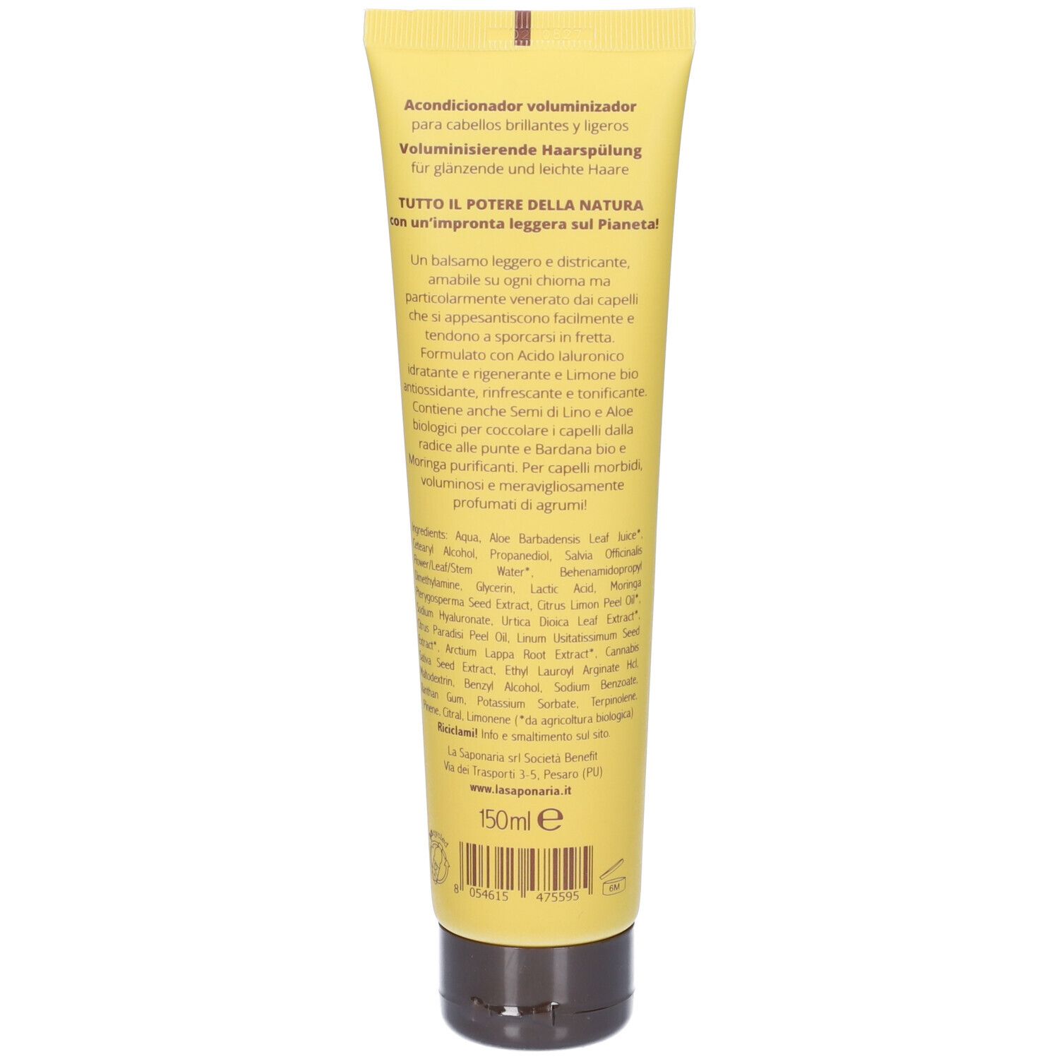 Balsamo capelli volumizzante Limone Bio