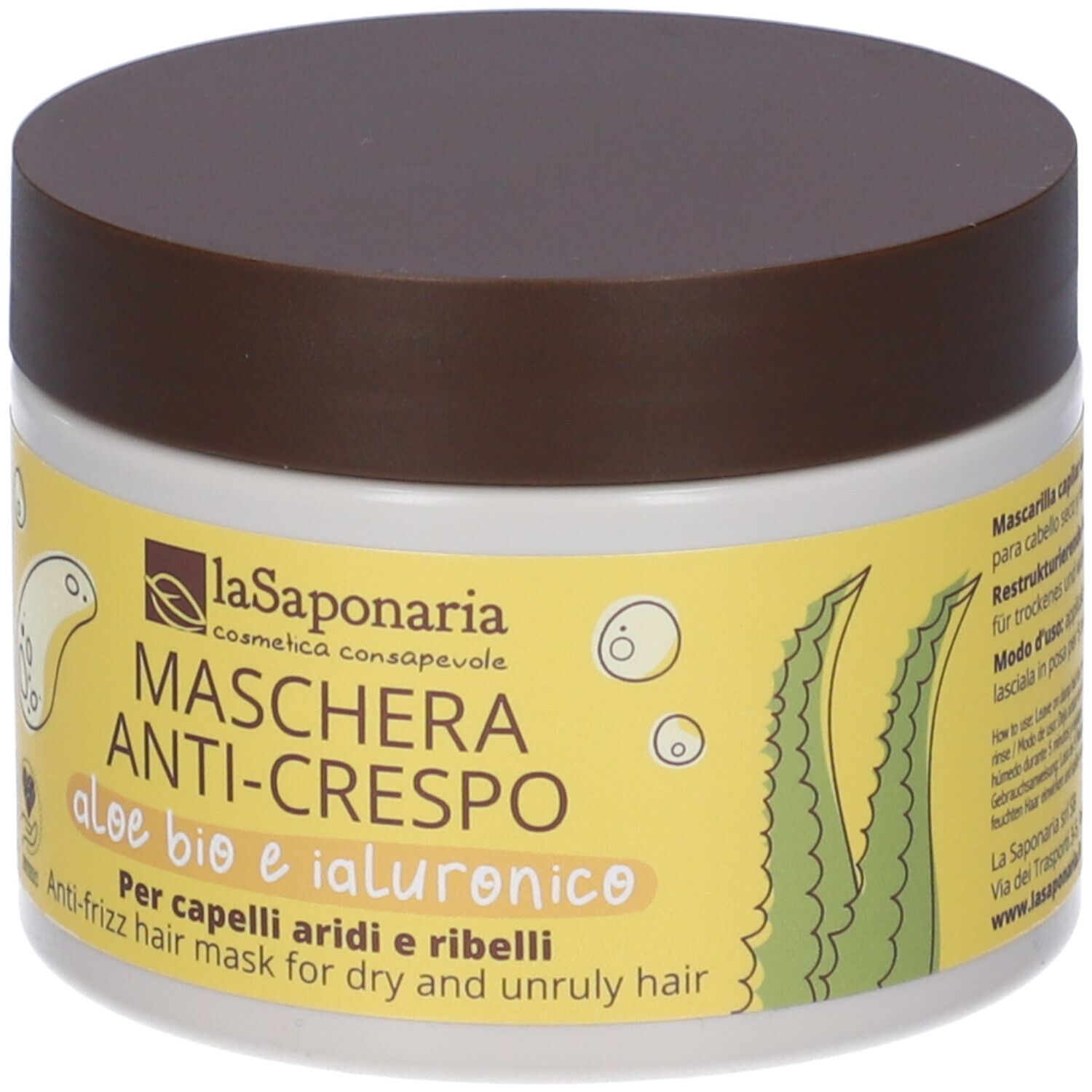 Maschera capelli anti-crespo