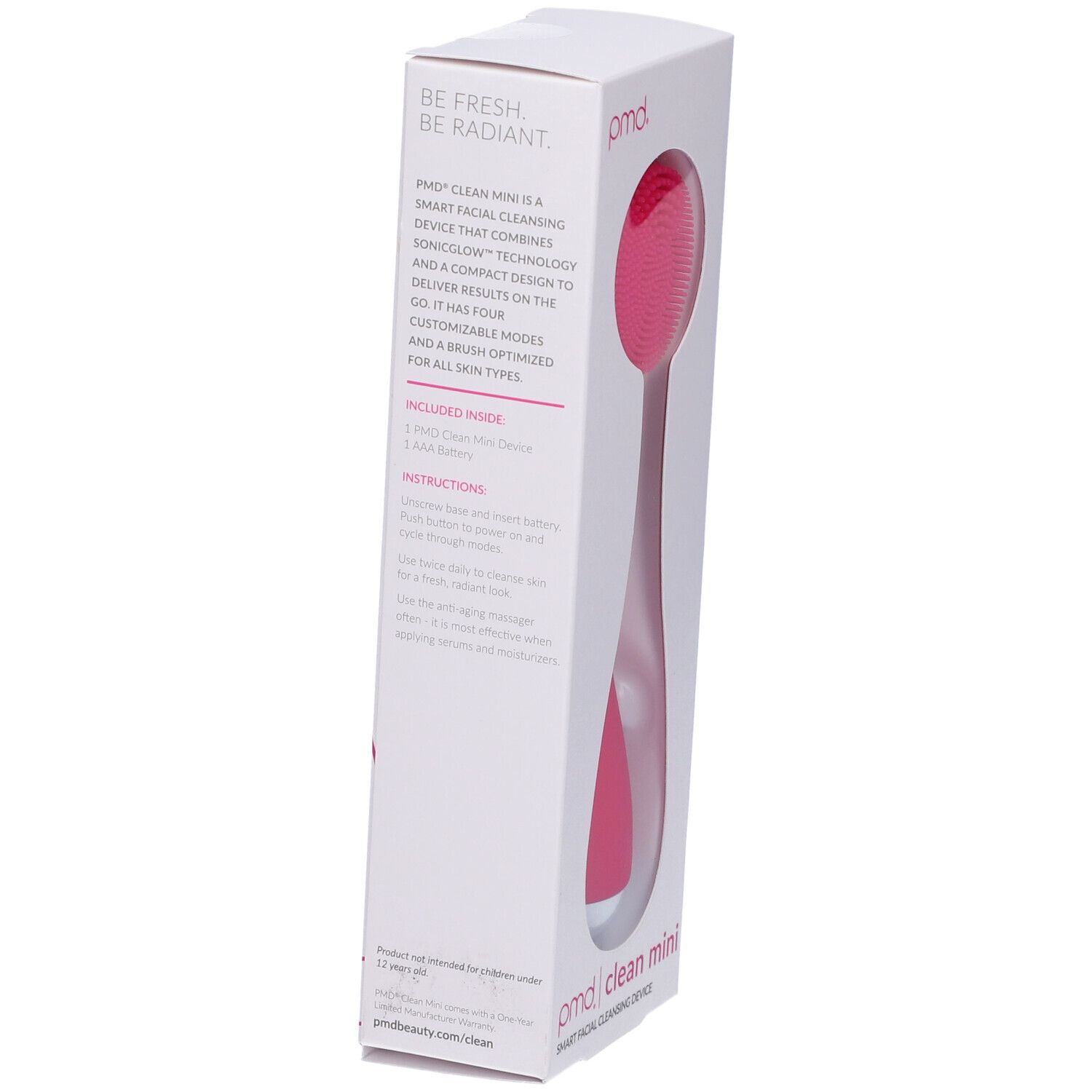 Confezione con immagine del prodotto. Testo: PMD Clean Mini. Testo descrittivo e contenuto.