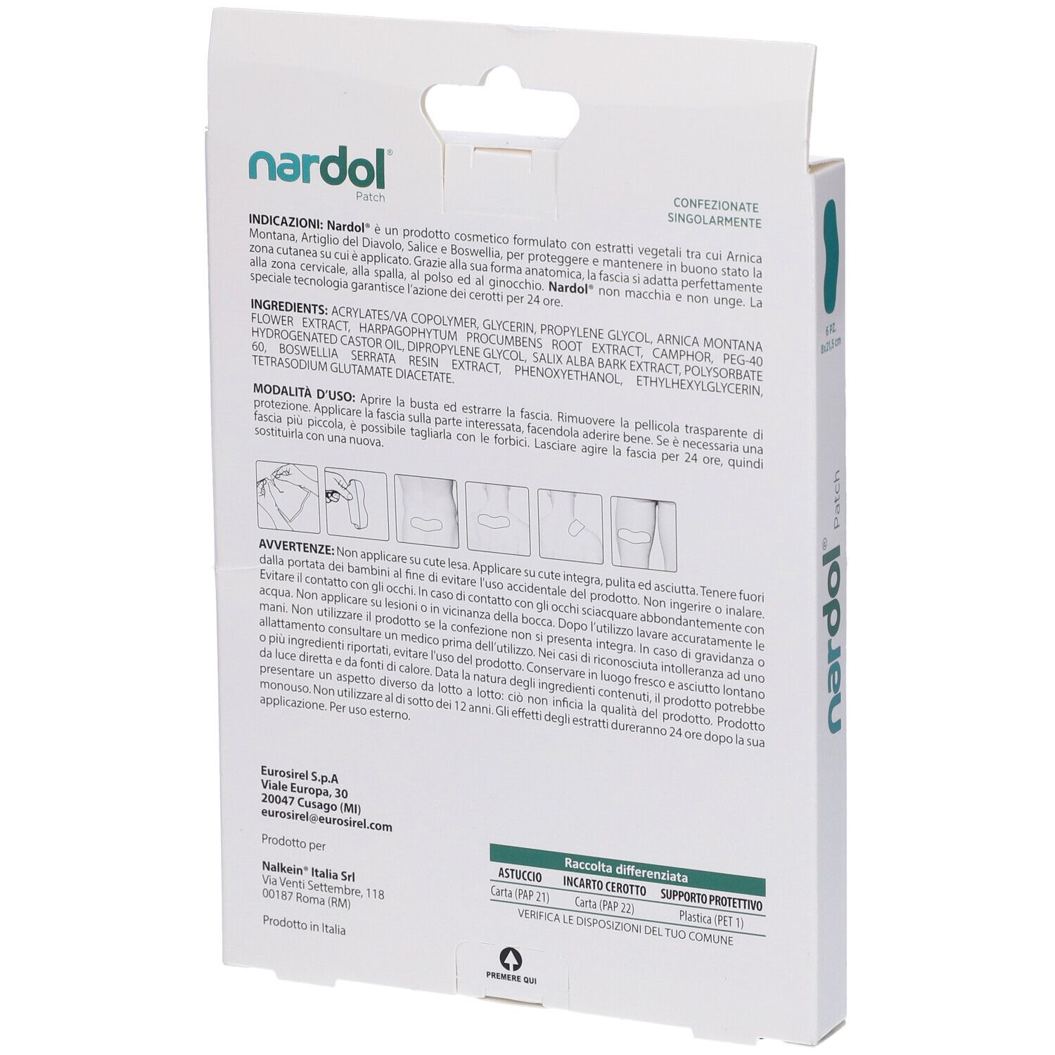 Nardol Patch 6 Pezzi