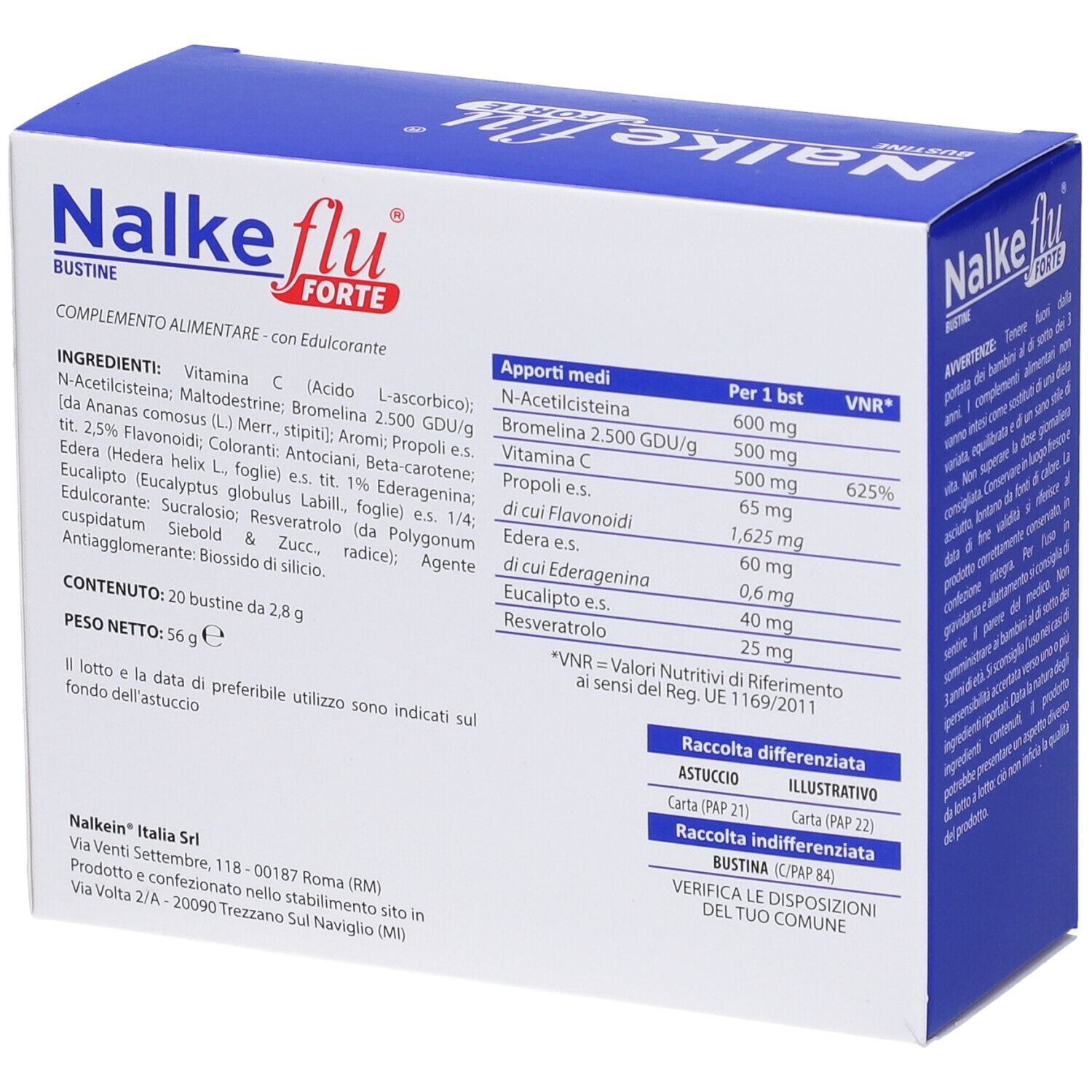 Nalkeflu Forte 20 Bustine