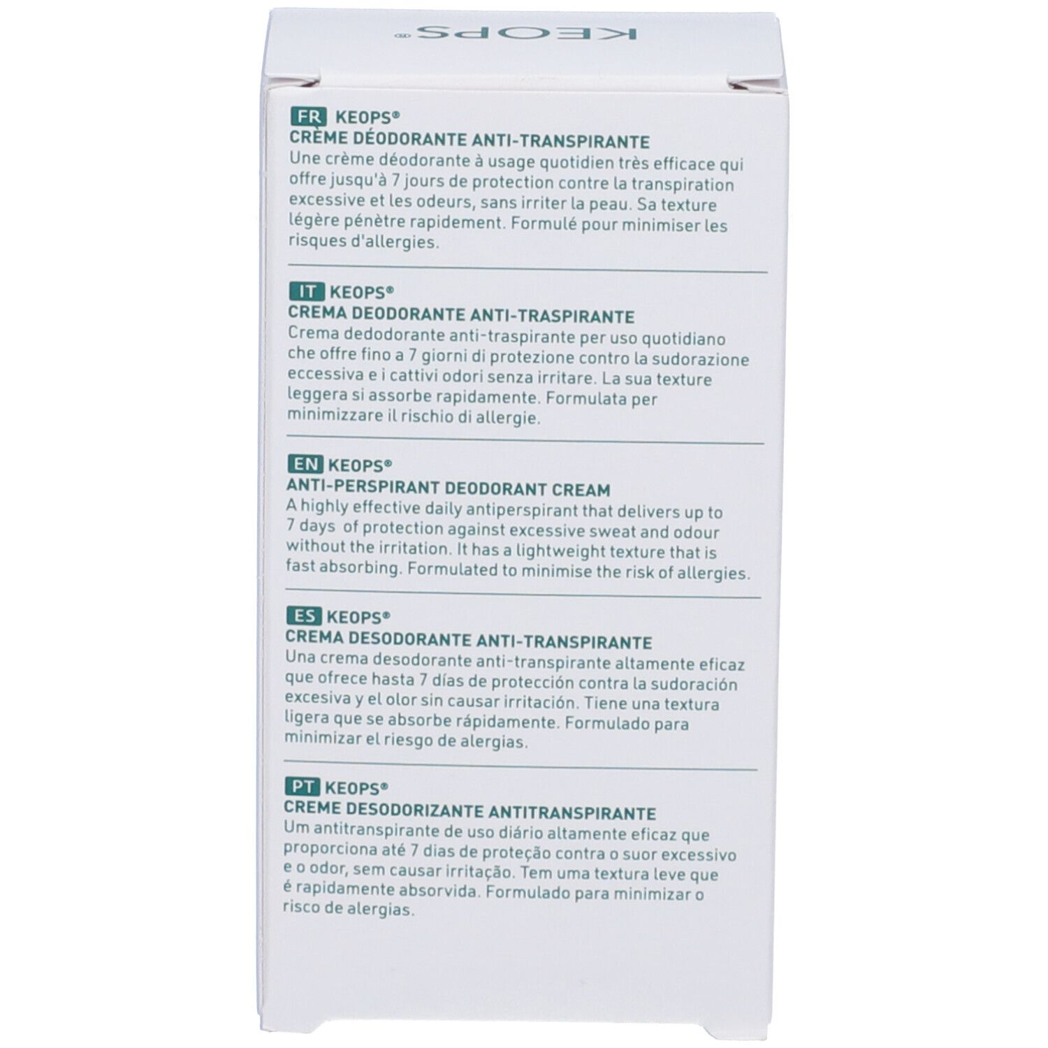 Roc Keops Crema Deodorante Antitraspirante