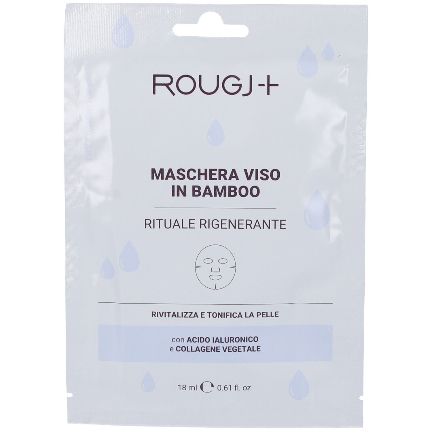 Rougj+ Maschera Viso Bamboo Rituale Rigenerante
