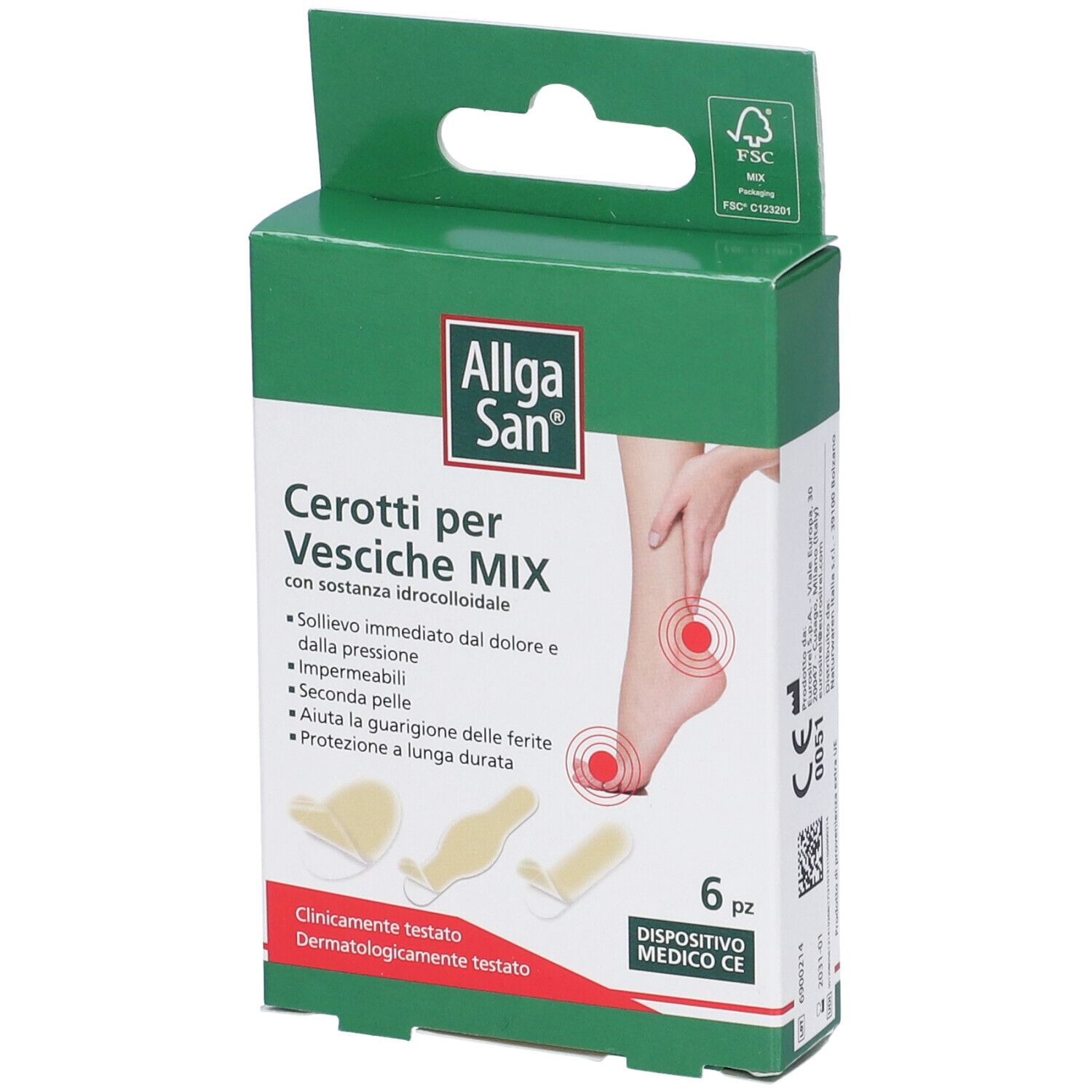 Allgasan Cerotti per Vesciche Mix 6 Pezzi