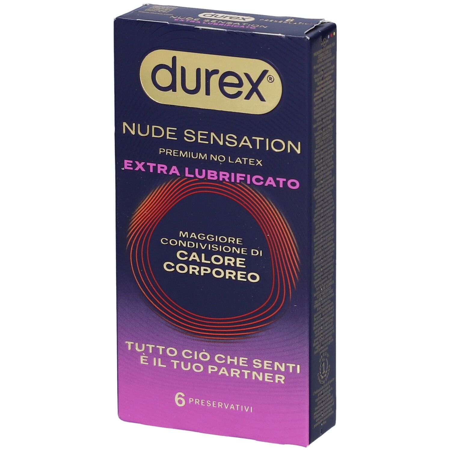 Durex Nude Sensation Regular Extra Lubrificato