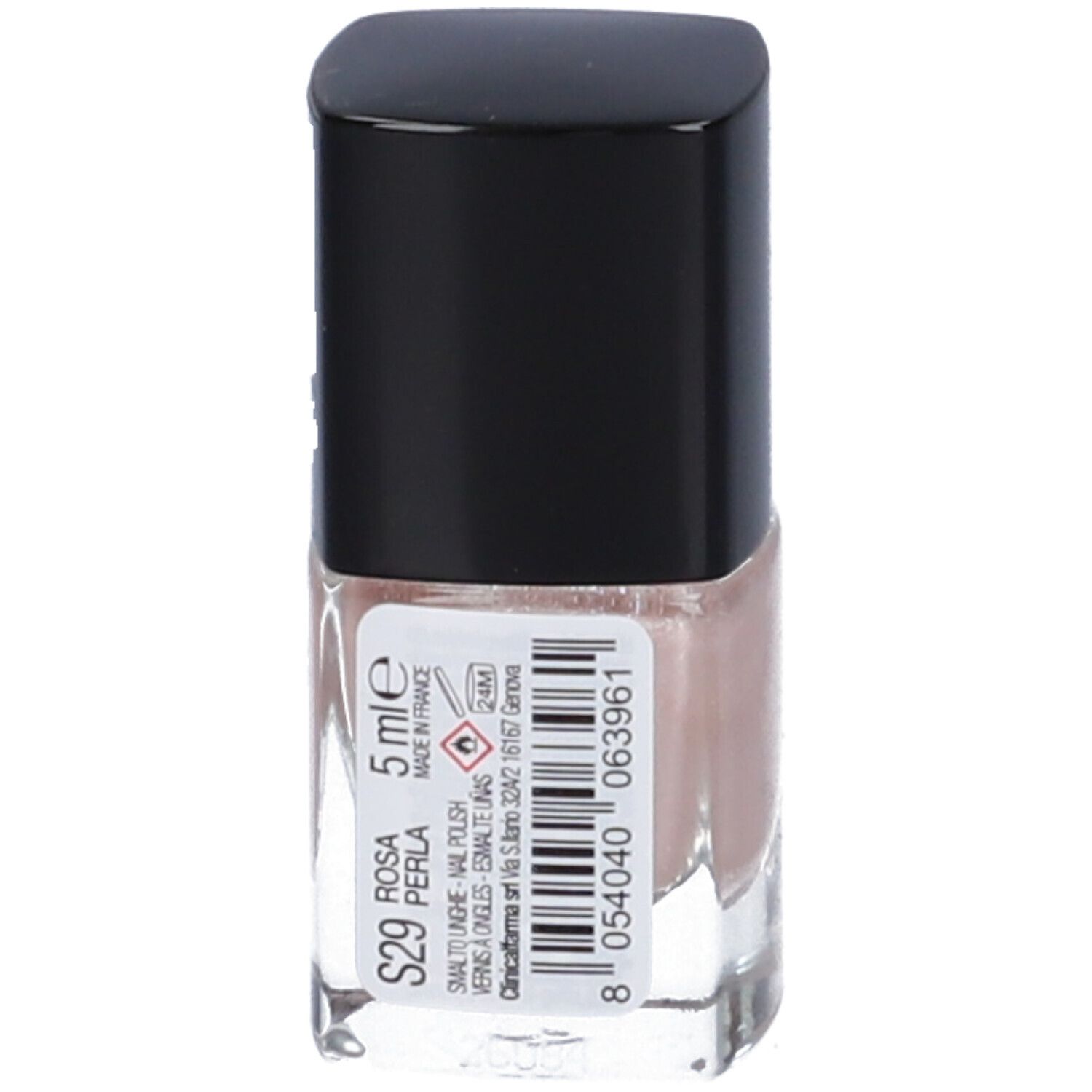 Flacone di smalto, 5ml, Rosa Perla.