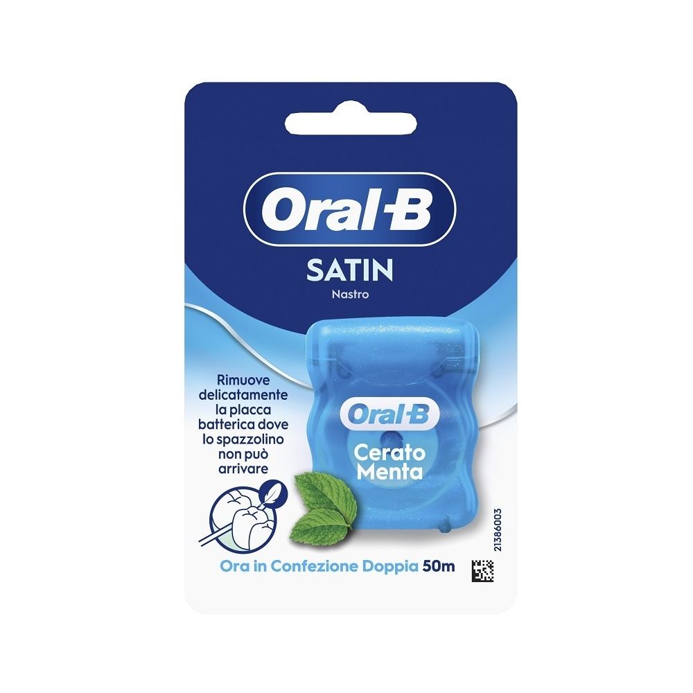 Oral-B Satin Nastro Cerato Menta