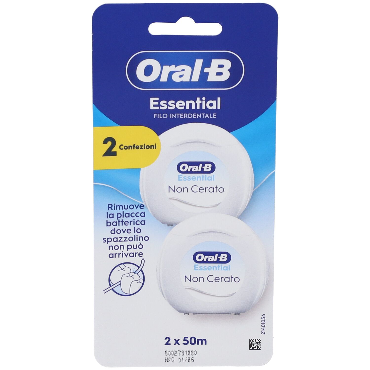 Oral-B Essential Filo Interdentale Non Cerato