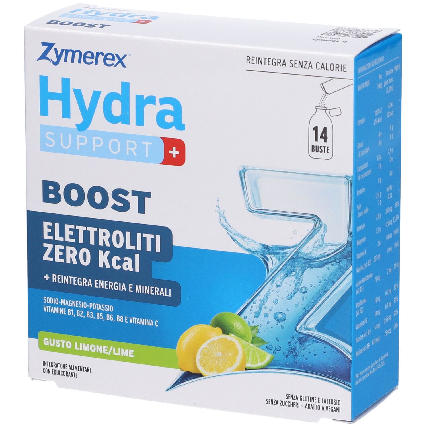 Zymerex Hydrasupport+ Boost Buste G Gusto Limone/Lime