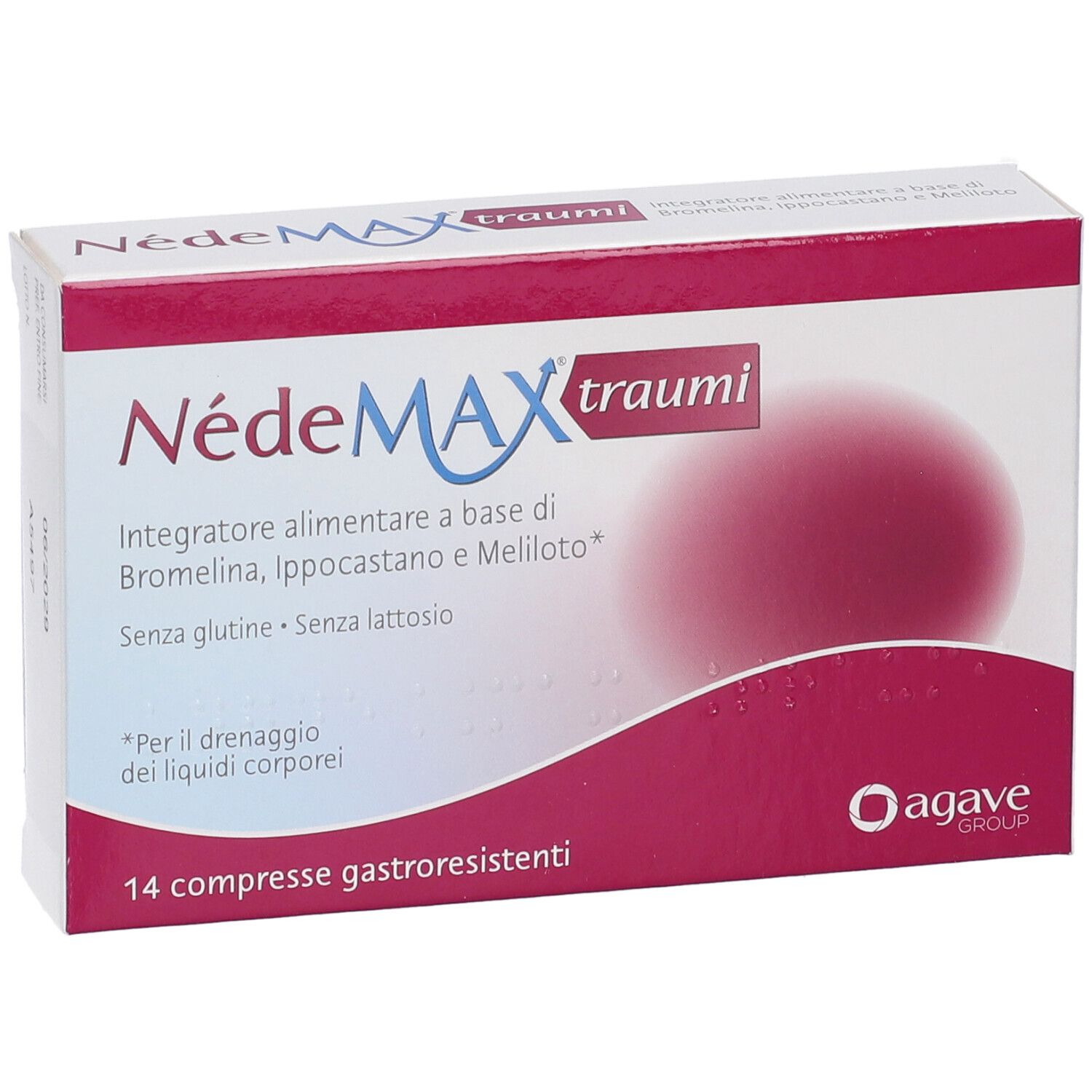 Confezione integratore alimentare NedeMAX traumi, 14 compresse gastroresistenti.