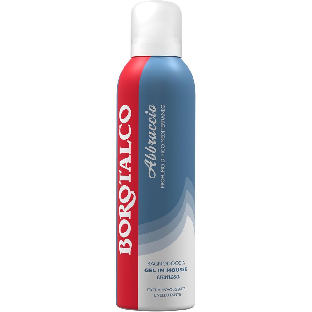 Borotalco® - Abbraccio Profumo di Fico Mediterraneo: gel in mousse cremosa extra avvolgente e vellutante