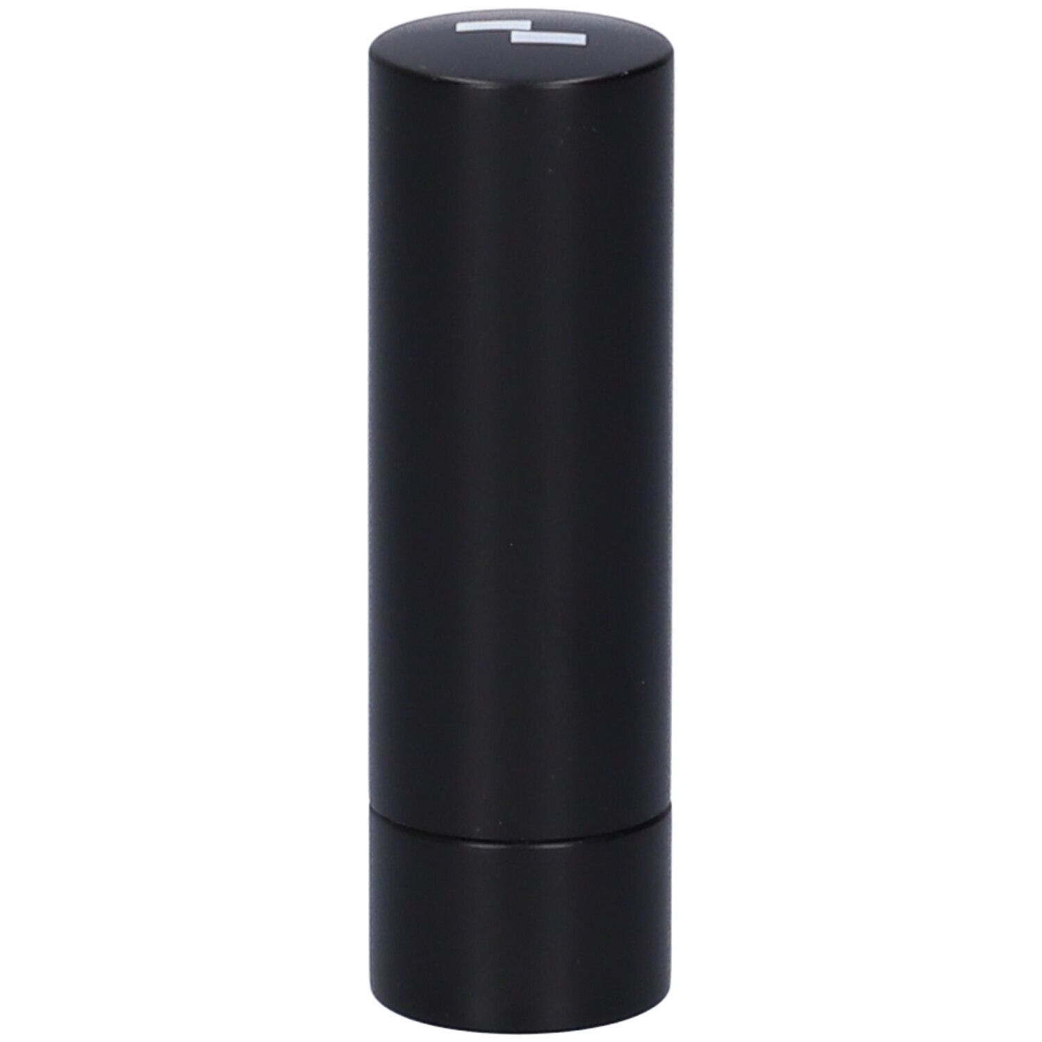 Stick balsamo labbra nero. Forma cilindrica, superficie liscia.