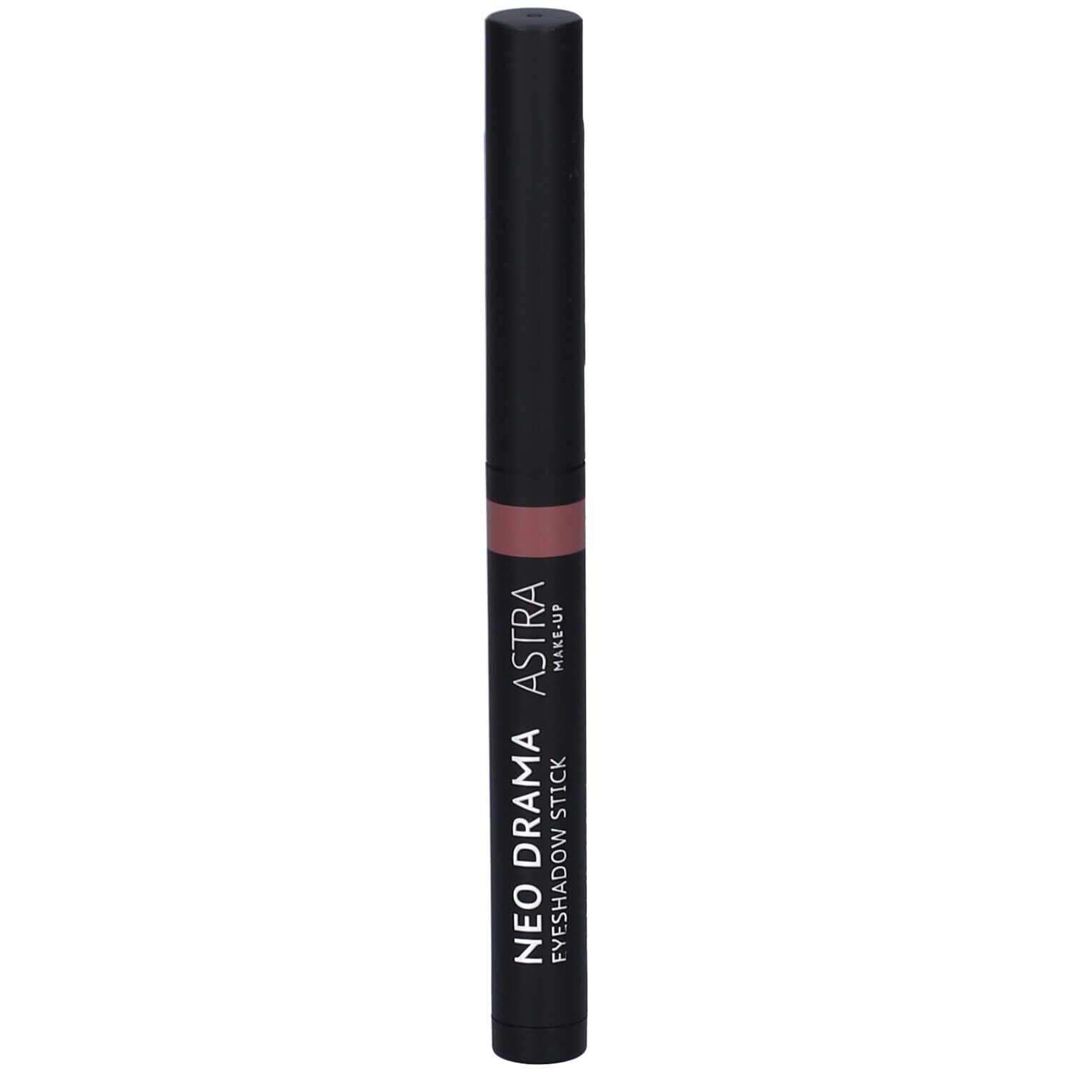 Stick ombretto nero. ASTRA MAKE-UP, NEO DRAMA, EYESHADOW STICK. Forma cilindrica. Tappo nero.