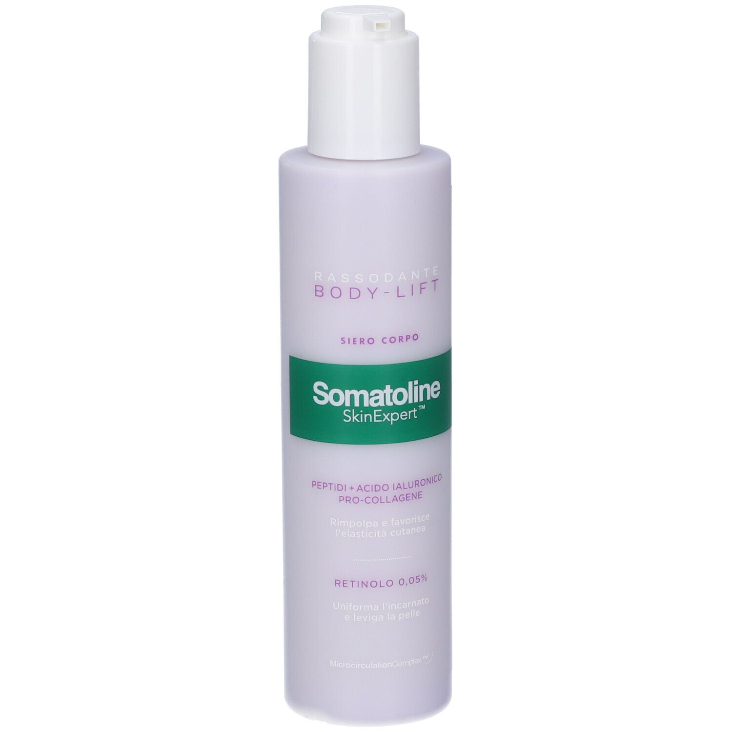 Siero Somatoline SkinExpert Body-Lift con acido ialuronico e retinolo.