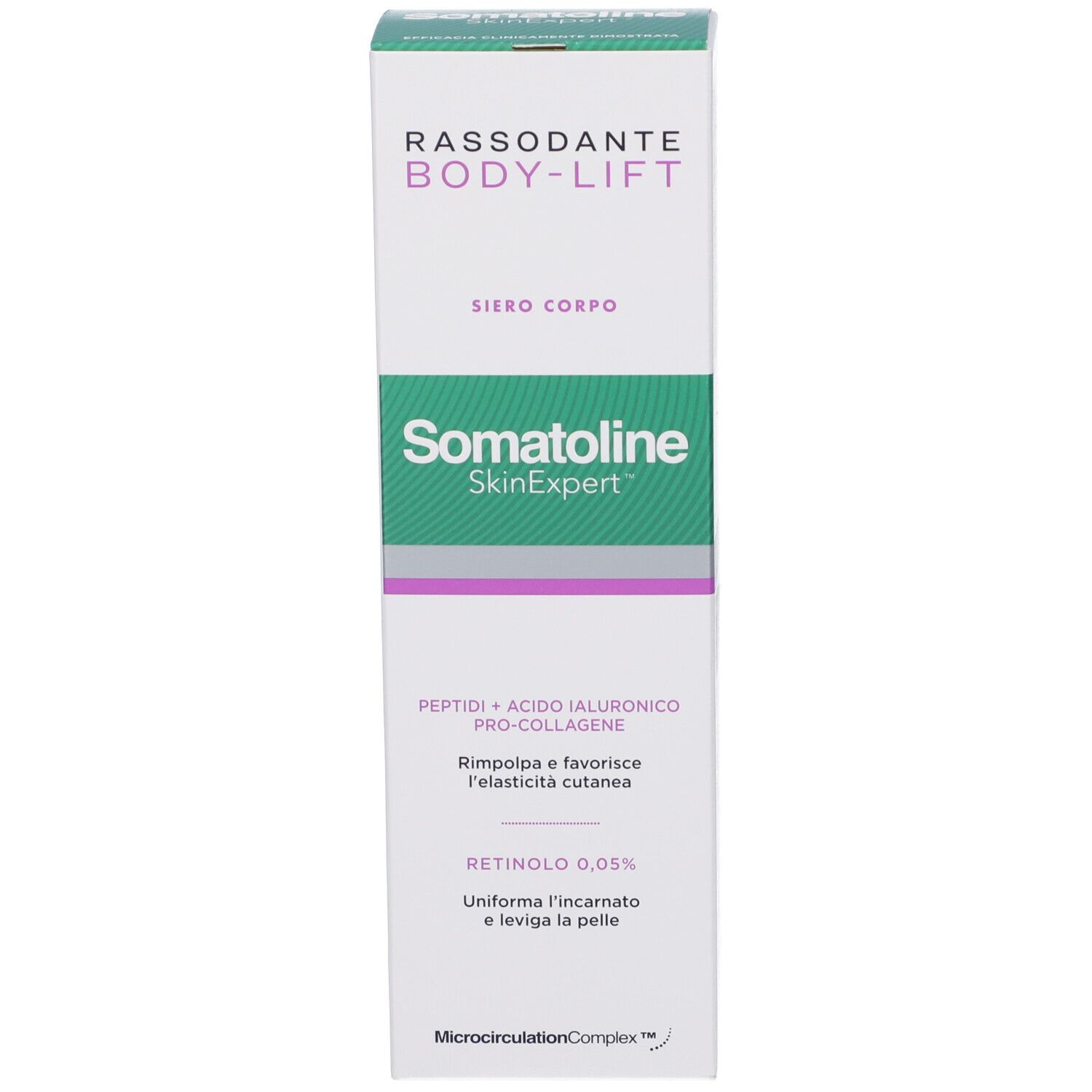 Somatoline Body-Lift Siero Corpo con peptidi e acido ialuronico. Retinolo 0,05%.