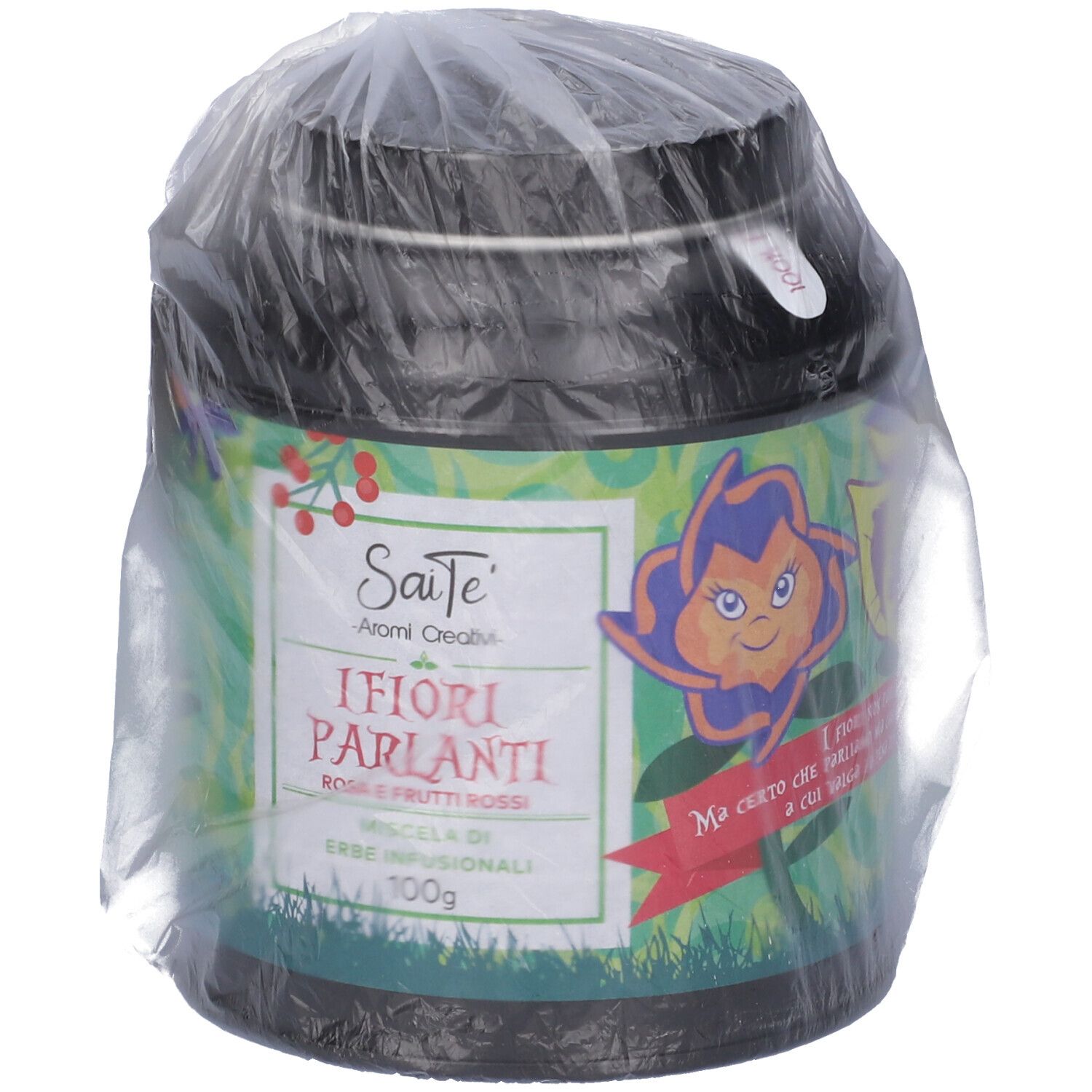 Tisane SaiTe "I Fiori Parlanti" con motivo floreale, 100g.