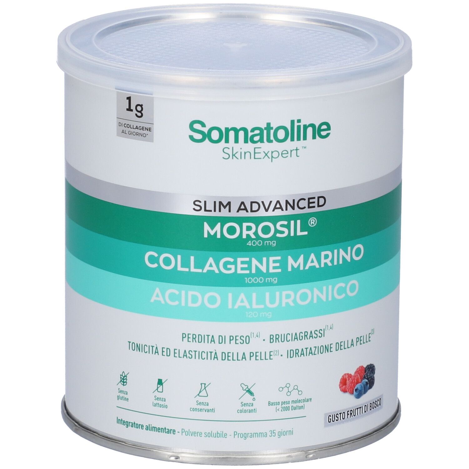 Somatoline SkinExpert Slim Advanced Collagene Marino Acido Ialuronico Morosil Polvere Solubile