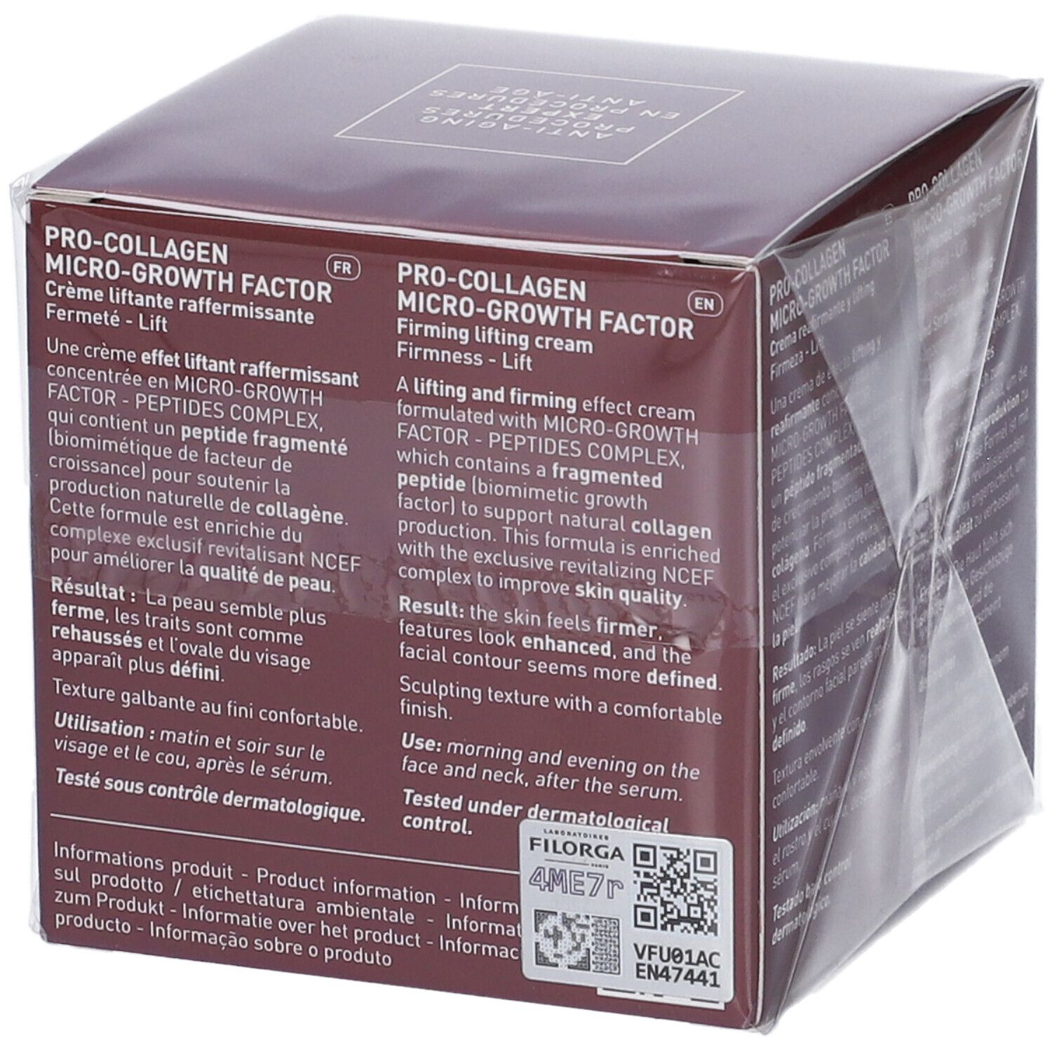 Crema rassodante liftante Filorga Pro-Collagen Micro-Growth Factor, Made in France.