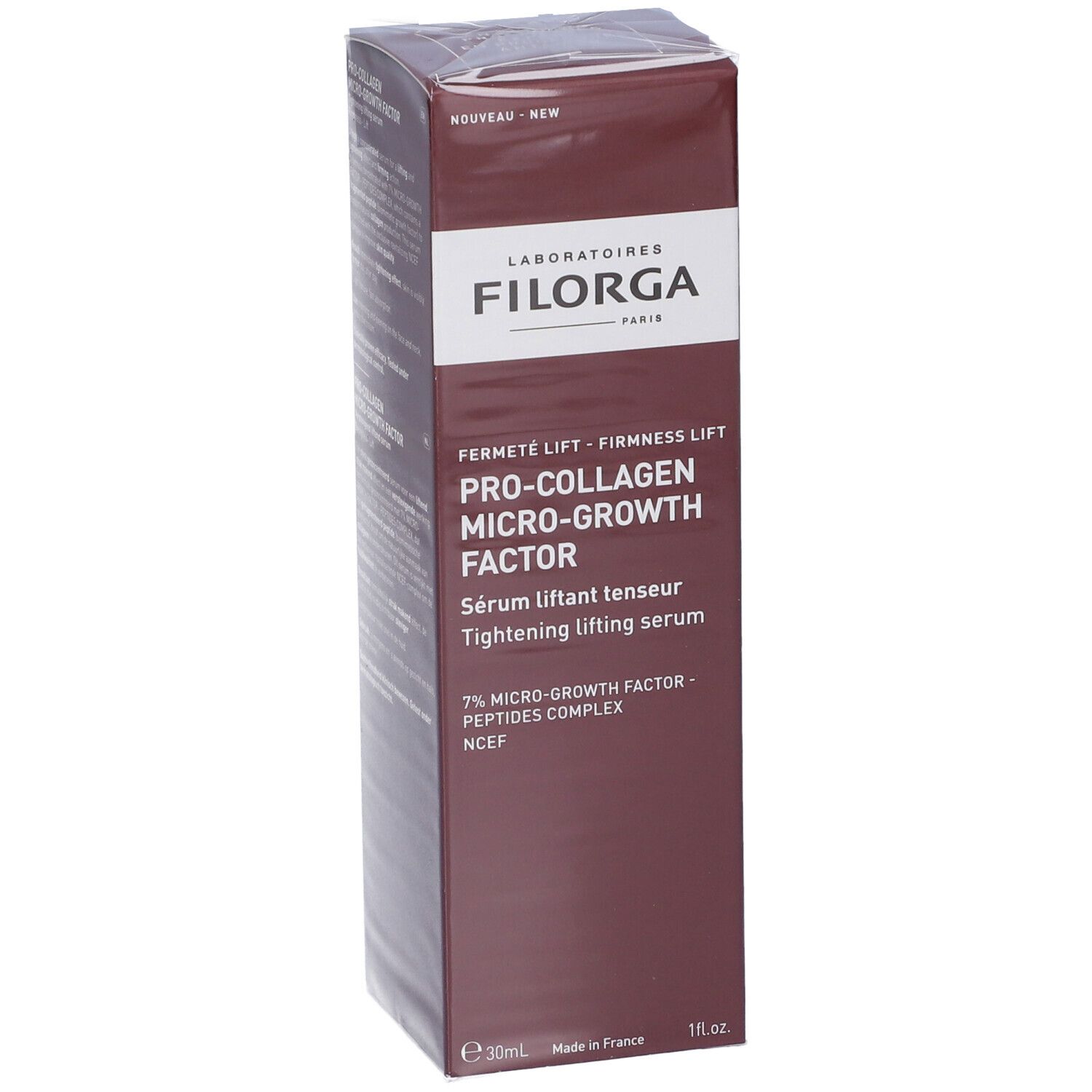 Flacone di siero FILORGA PRO-COLLAGEN MICRO-GROWTH FACTOR.