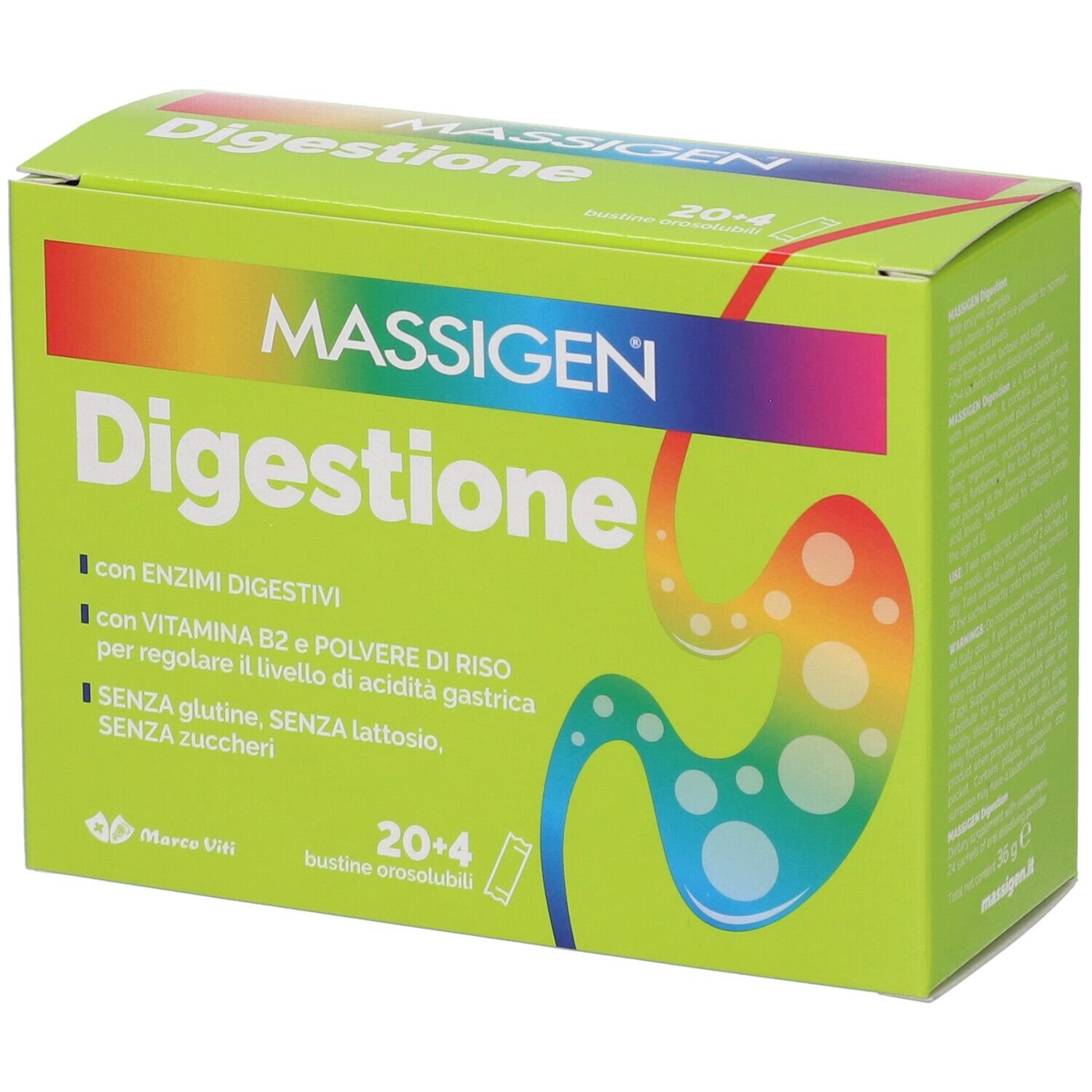 Marco Viti Massigen Digestione Bustine Orosolubili
