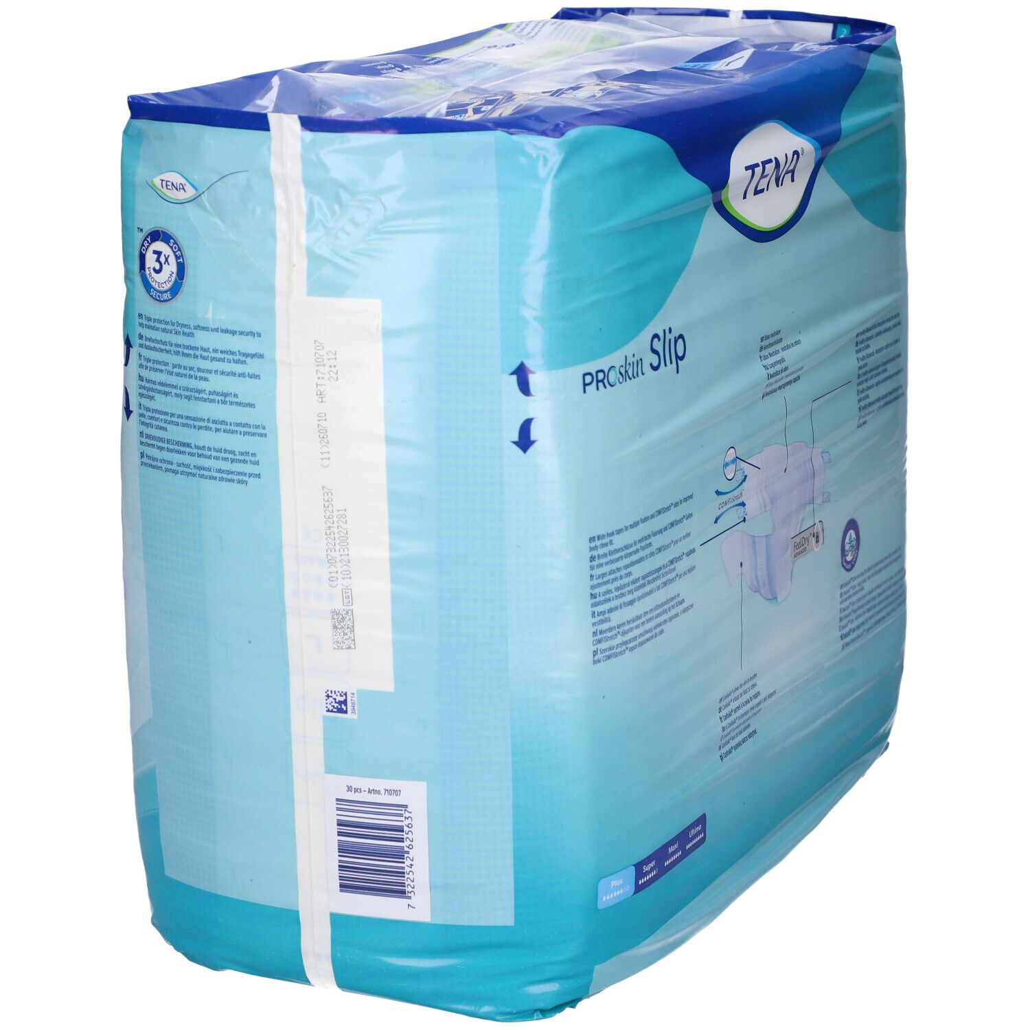 TENA ProSkin Slip Plus, Taglia L, 30 pezzi. Pannolini assorbenti con nucleo a compressione.