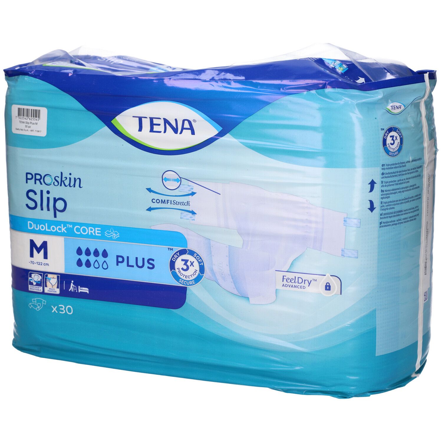 Tena ProSkin Slip Plus Assorbenti per Incontinenza Taglia M 30 Pezzi