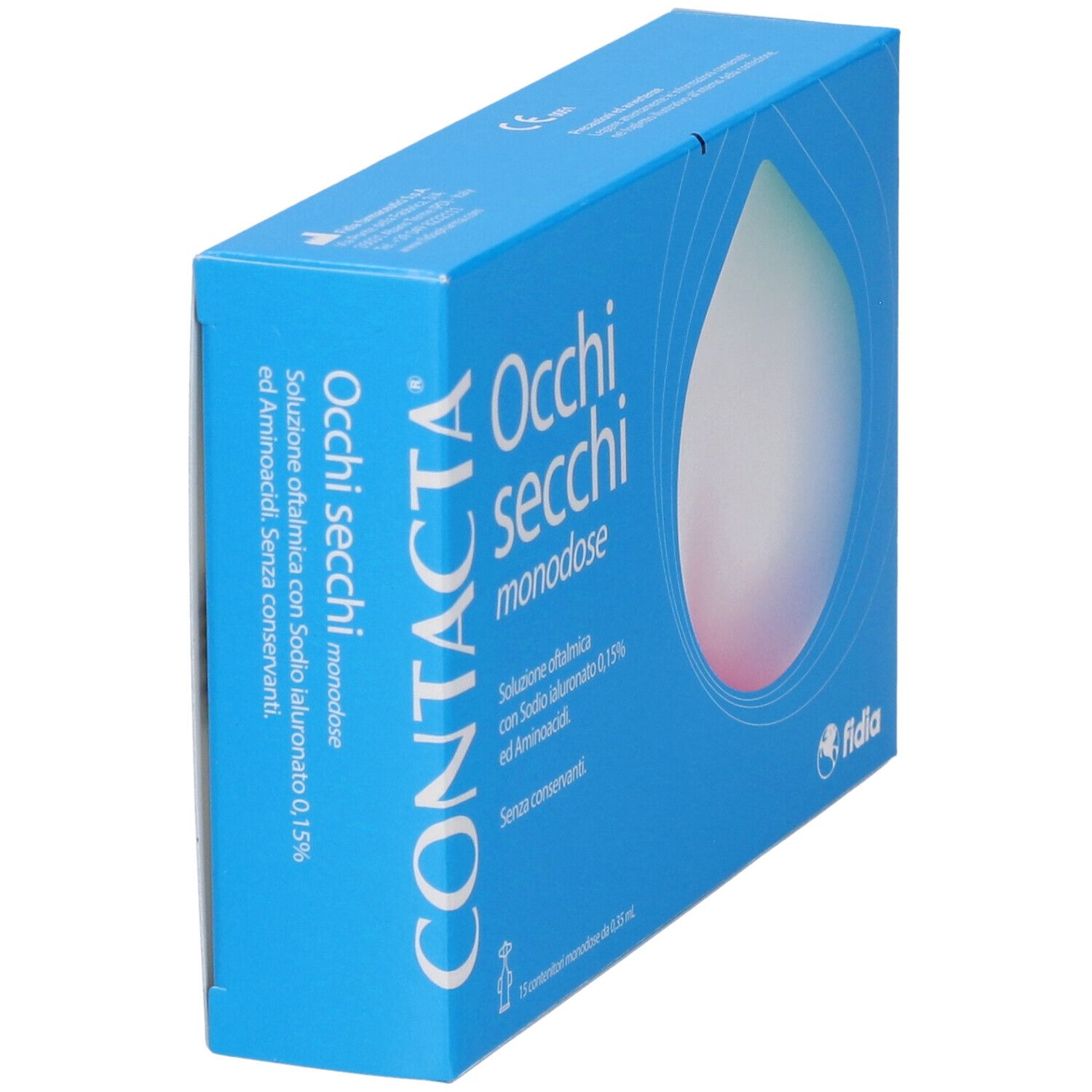 Confezione di collirio monodose Occhi secchi