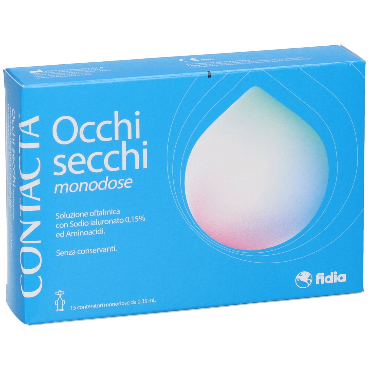 Occhi secchi monose: Collirio con Sodio Ialuronato 0,15% e Aminoacidi, 15 contenitori monodose.
