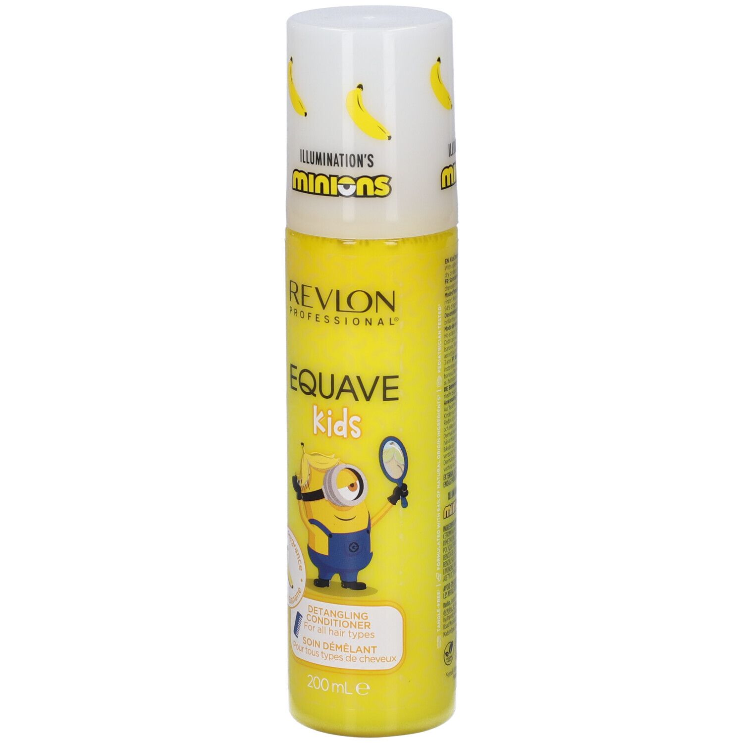 Flacone Revlon Equave Kids Minions Balsamo Districante con motivo Minion e banane.