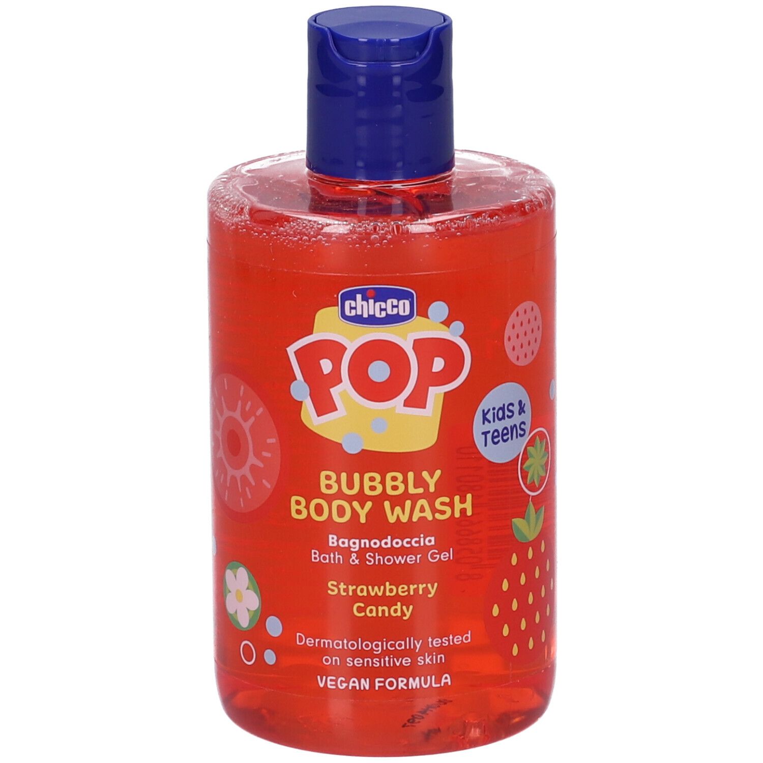 Chicco POP Bubbly Body Wash, Fragola, 250ml.