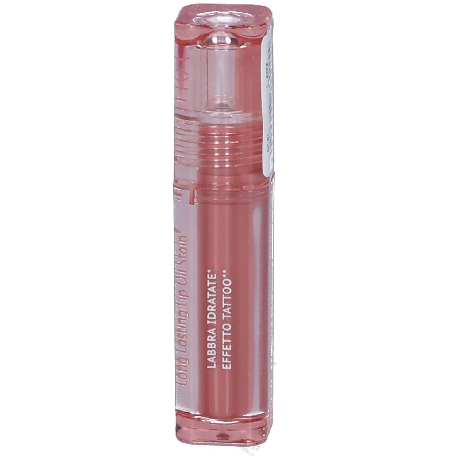 Astra Make-Up Aperitint Lip Oil Stain, tonalità 01 Riviera, con testo 'LABBRA IDRATATE EFFETTO TATTOO'.