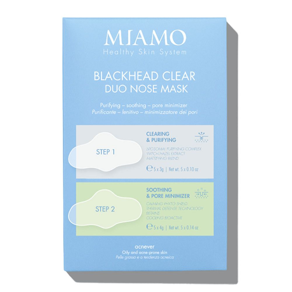 Miamo Healthy Skin System Acnever Blackhead Clear Duo Nose Mask