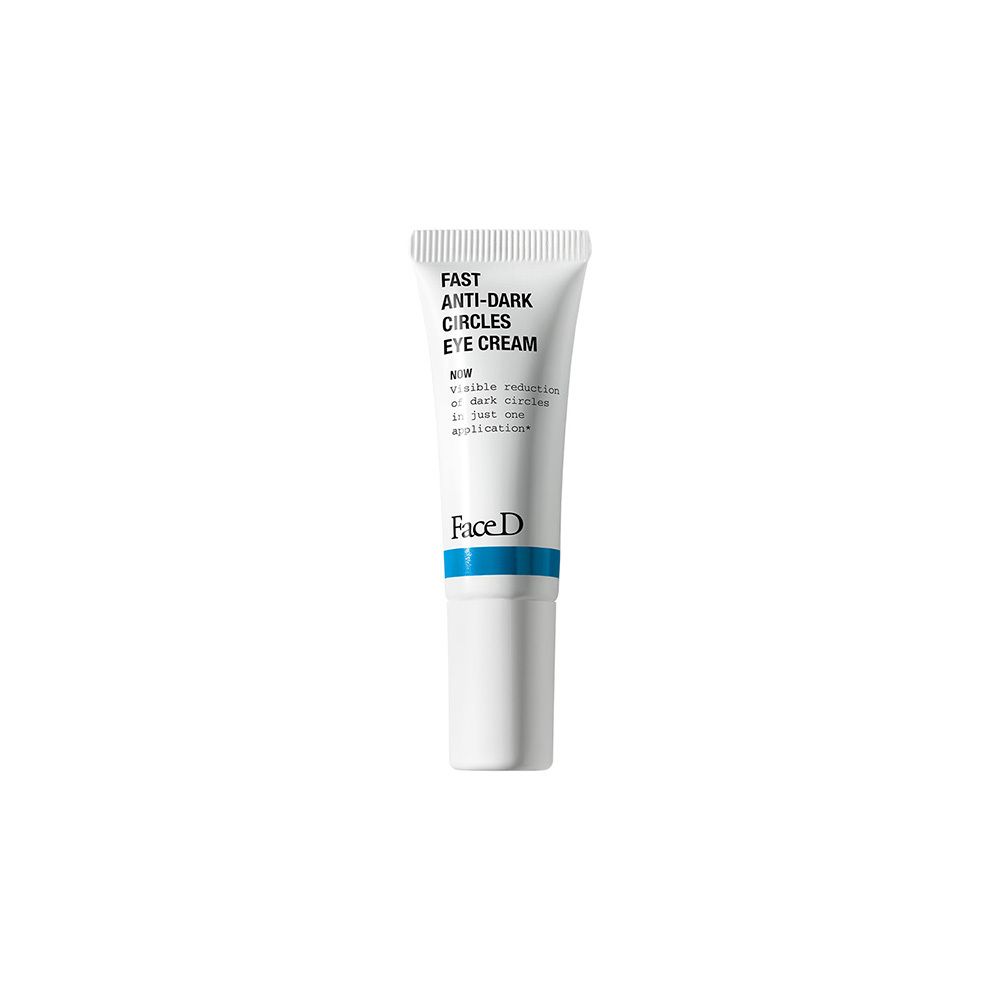 Tubetto FaceD Fast Anti-Dark Circles Eye Cream bianco.
