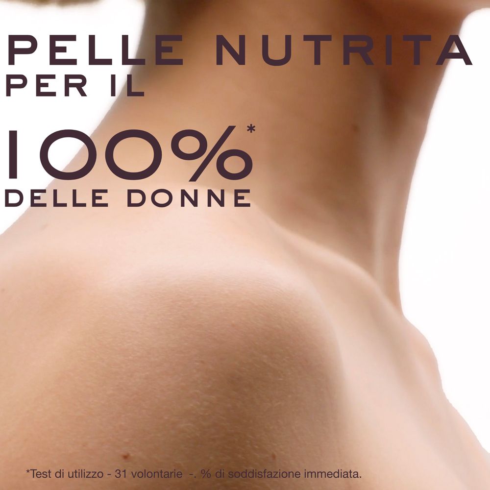 Crema corpo Nuxe Rêve de miel. 100% delle donne ha la pelle nutrita. Test su 31 volontarie.