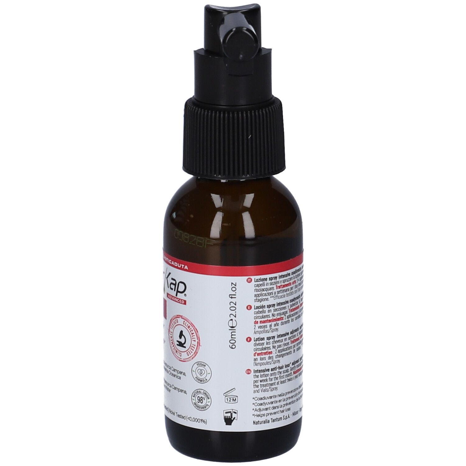 Flacone spray AnnurKap Advanced, indicazione 60ml.