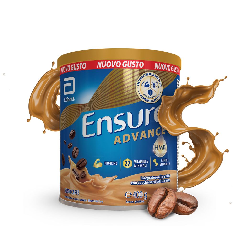 Ensure Advance Caffe' 400 G Senza Glutine Con Zucchero Ed Edulcorante