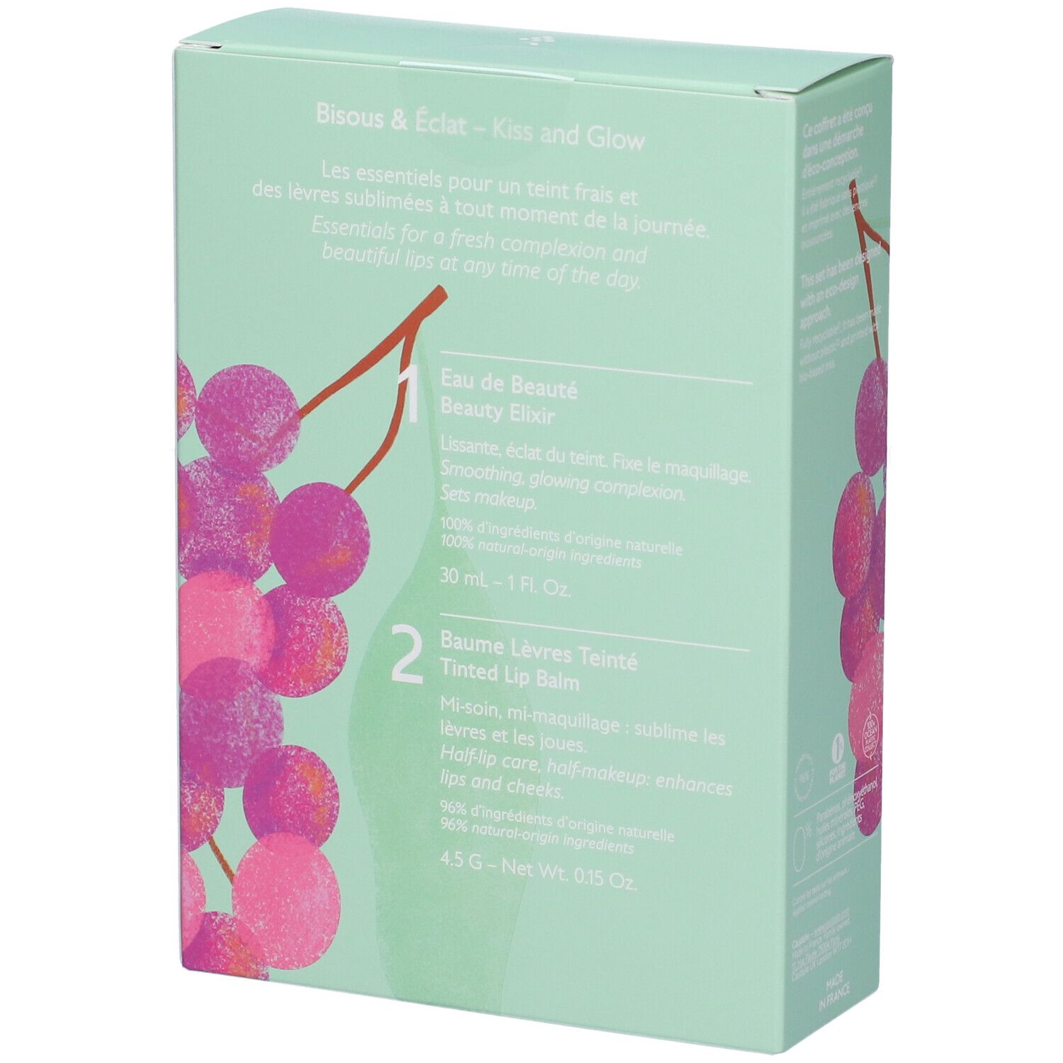 Confezione regalo Caudalie con Eau de Beauté (30ml) e balsamo labbra colorato (4.3g).