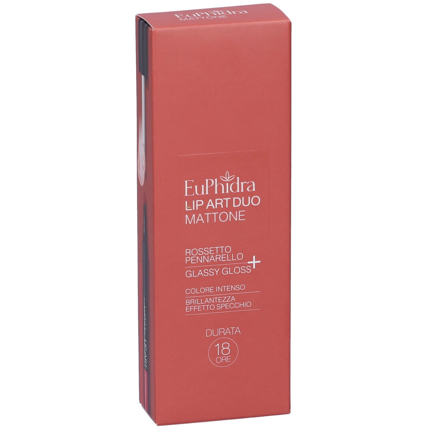 EuPhidra Lip Art Duo Mattone set rossetto in confezione rossa.