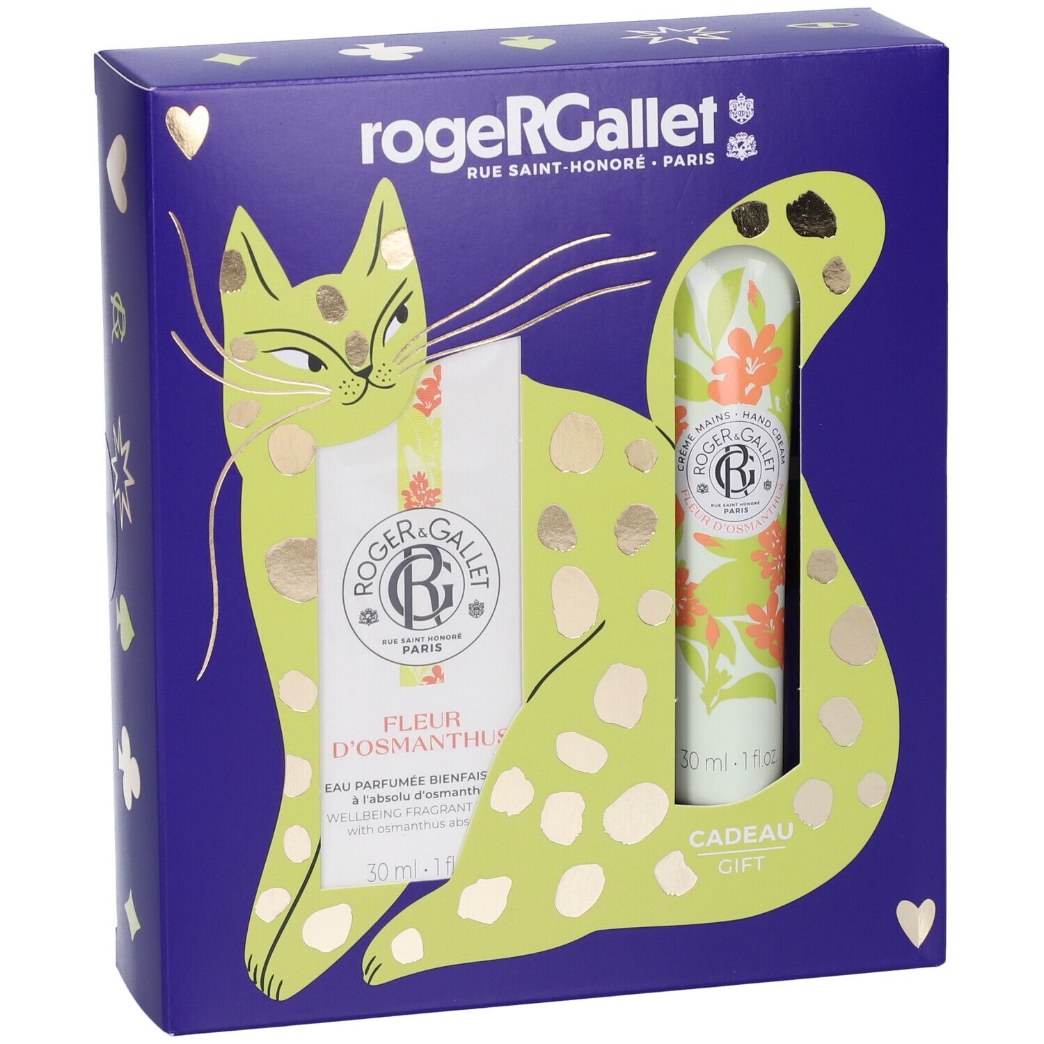 Set regalo Roger & Gallet con Eau de Parfum e crema mani, Fleur d'Osmanthus.