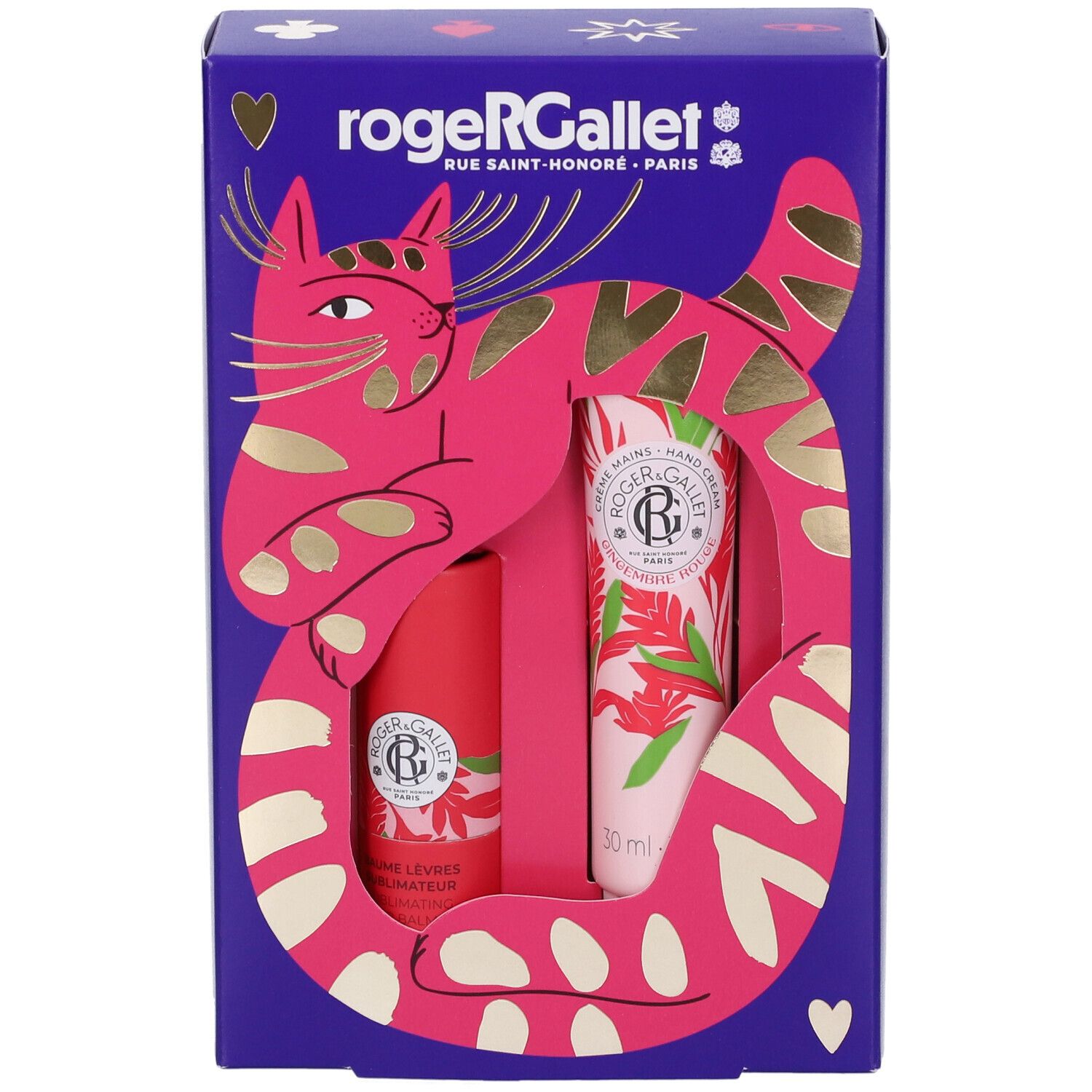 Roger&Gallet Set Natale Gingembre Rouge Duo Mani Labbra