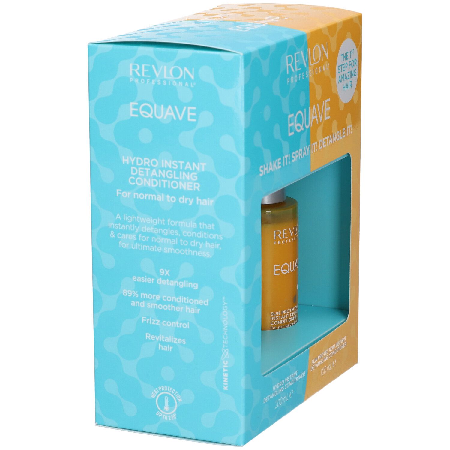 Flacone Revlon Equave Hydro Detangling Conditioner 200ml e flacone 100ml Sun Protection Conditioner.