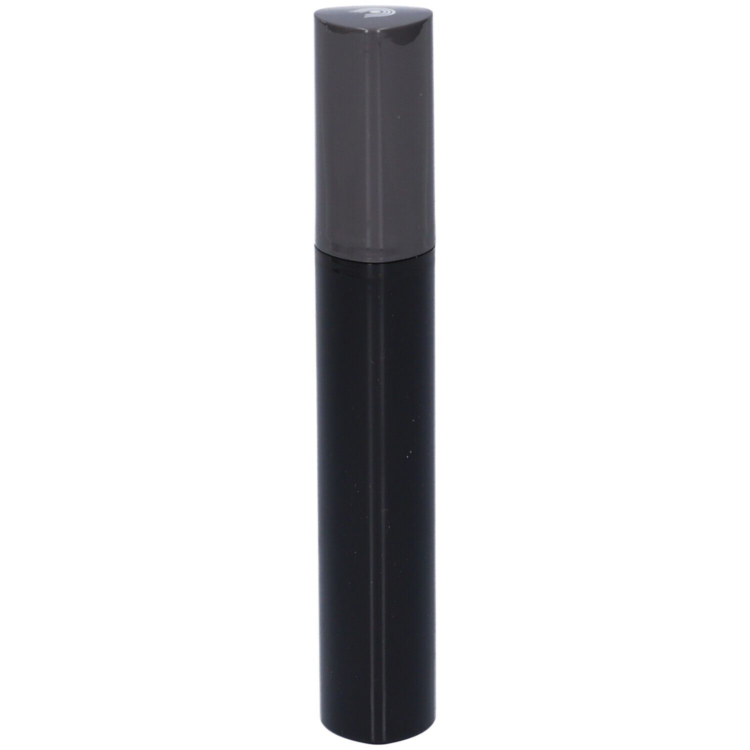 Applicatore nero con tappo grigio.