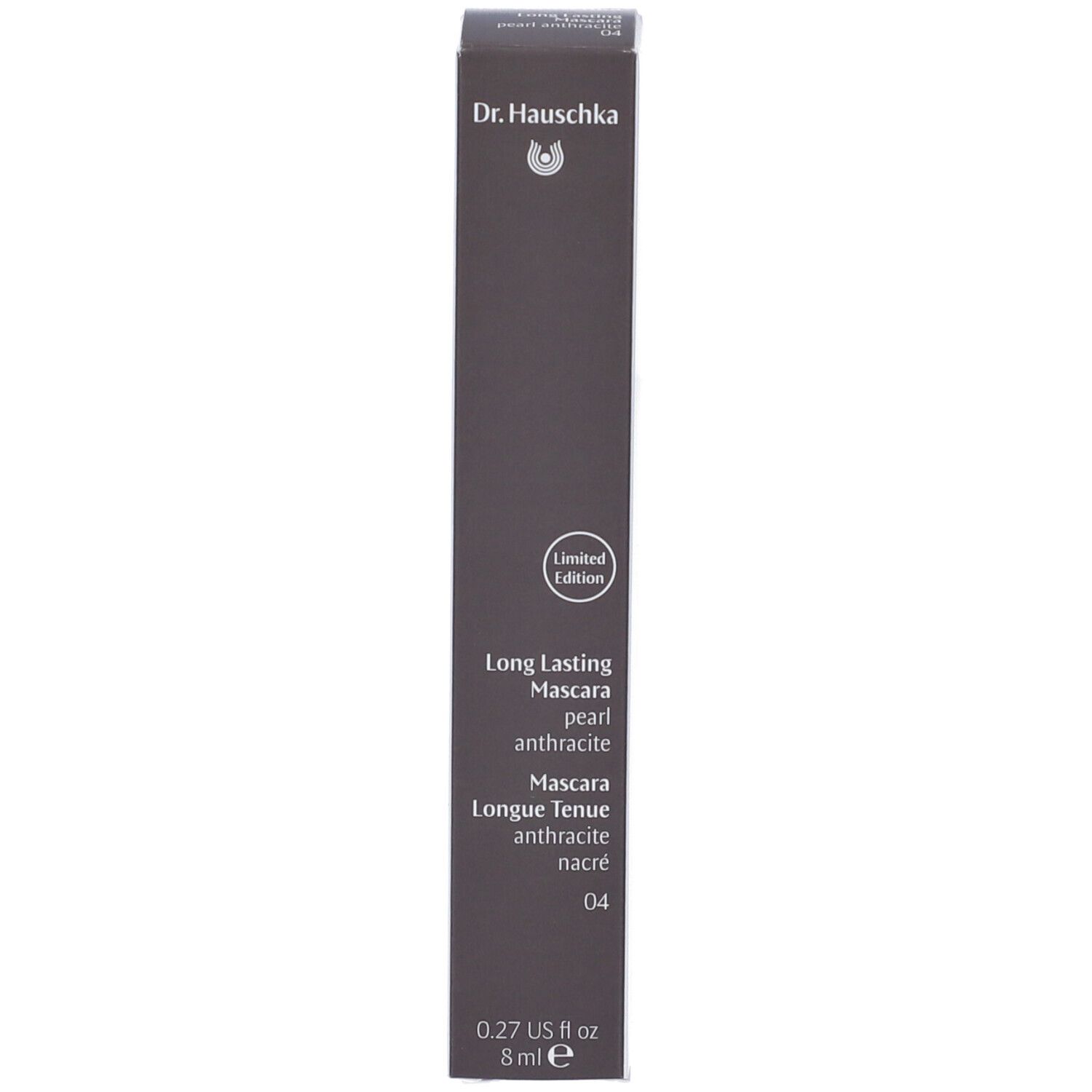 Confezione grigio scuro per Mascara Dr. Hauschka, 'Limited Edition', 8ml.