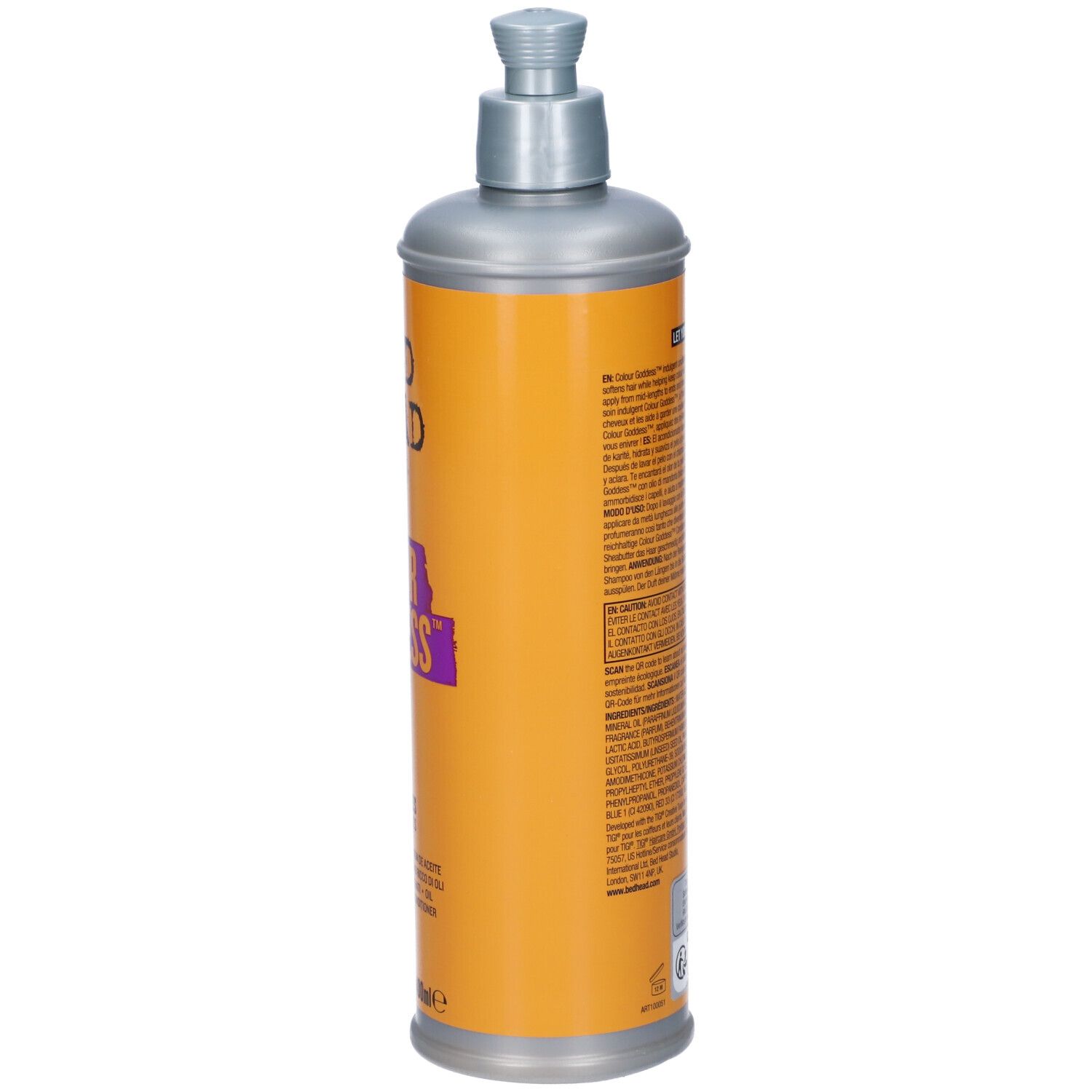Bed Head TIGI Curls Rock shampoo idratante per capelli ricci, vista laterale, 400ml.