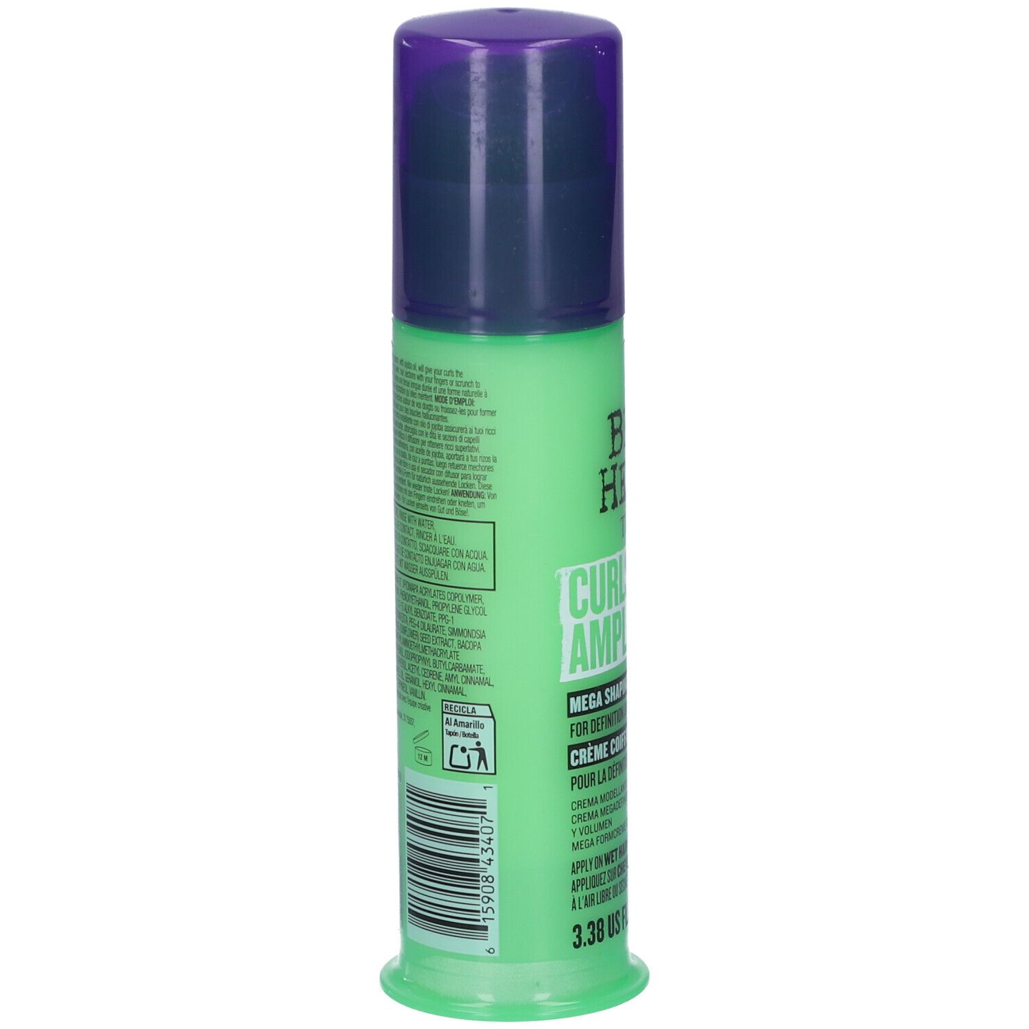 Crema Bed Head Curl Amplifier, flacone verde chiaro.