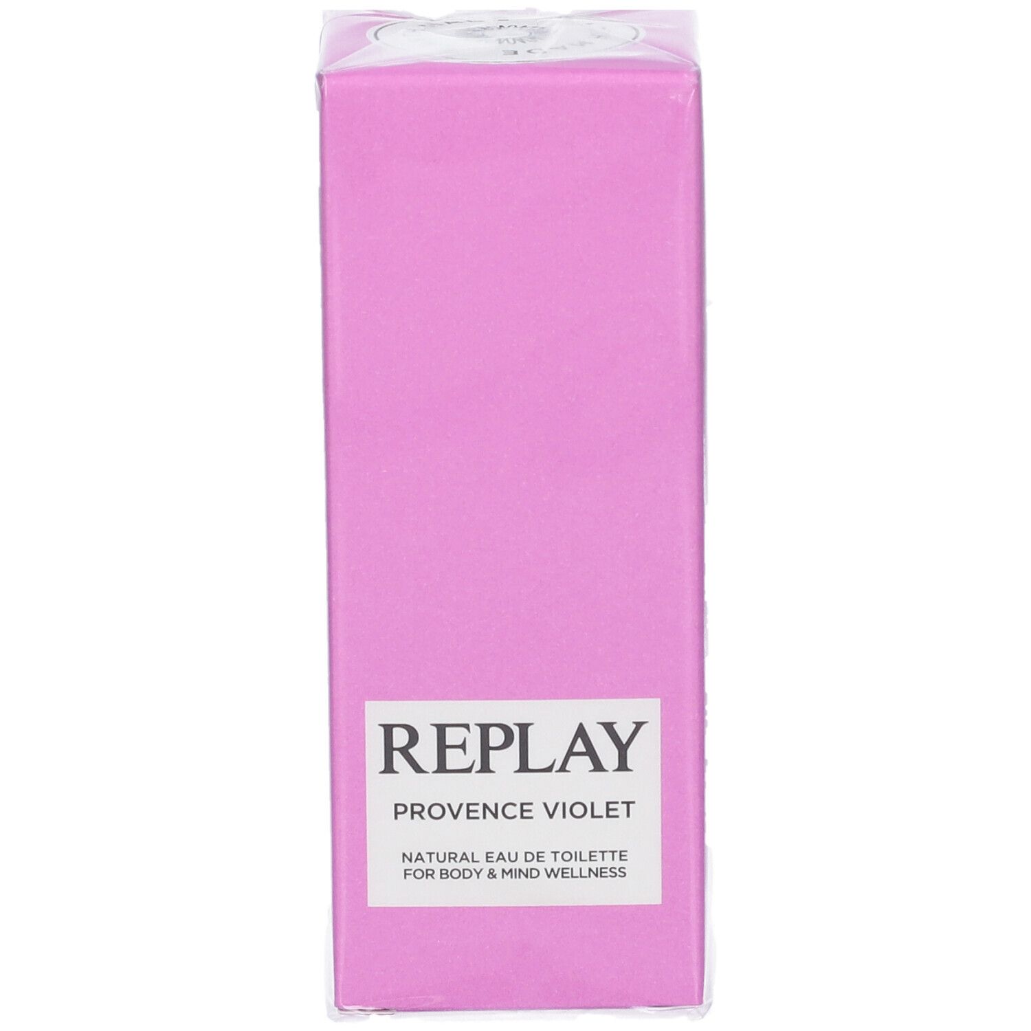 Confezione per Eau de Toilette Provence Violet di Replay, per corpo e mente.